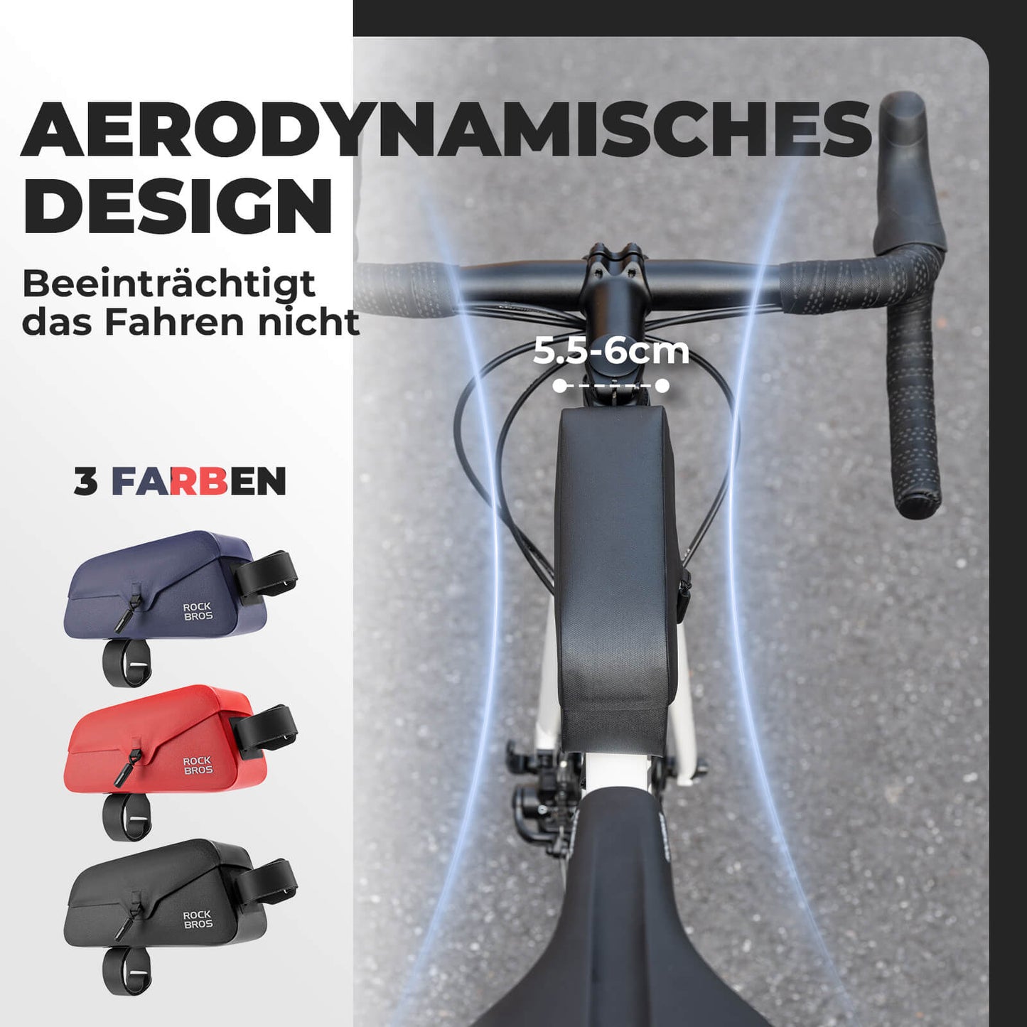Magnetische Oberrohrtasche 100% Wasserdicht - ROCKBROS-EU