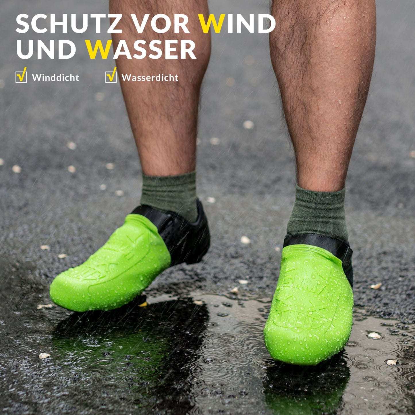 ROCKBROS Schuhüberzieher Wasserdichte Winddichte Überschuhe für Rennrad MTB
