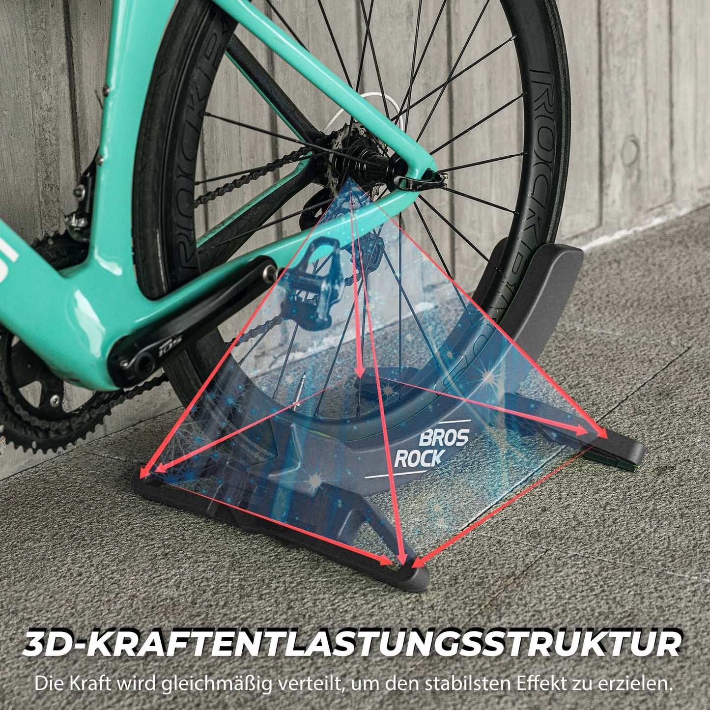 ROCKBROS Fahrrad Parkständer, verstellbare Fahrradständer für 26–80 mm - ROCKBROS-EU