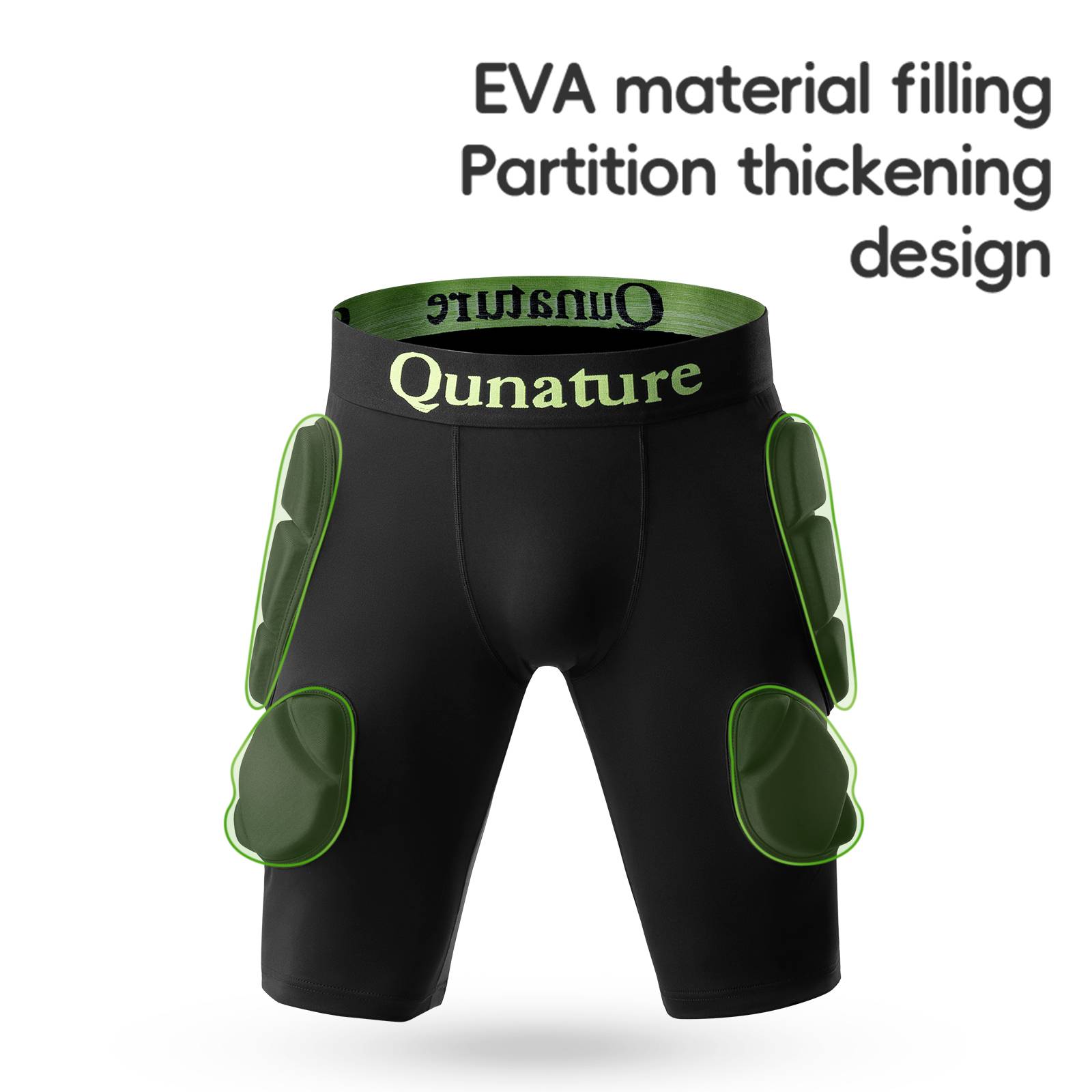 Qunature 3D H邦ftpolster Protektorenhose EVA Crash-Pad