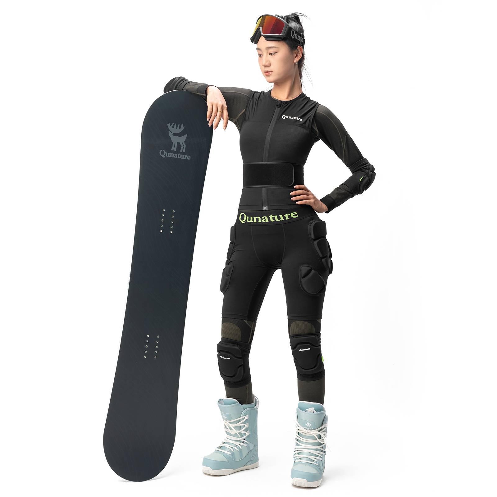 Qunature 3D H邦ftpolster Protektorenhose EVA Crash-Pad