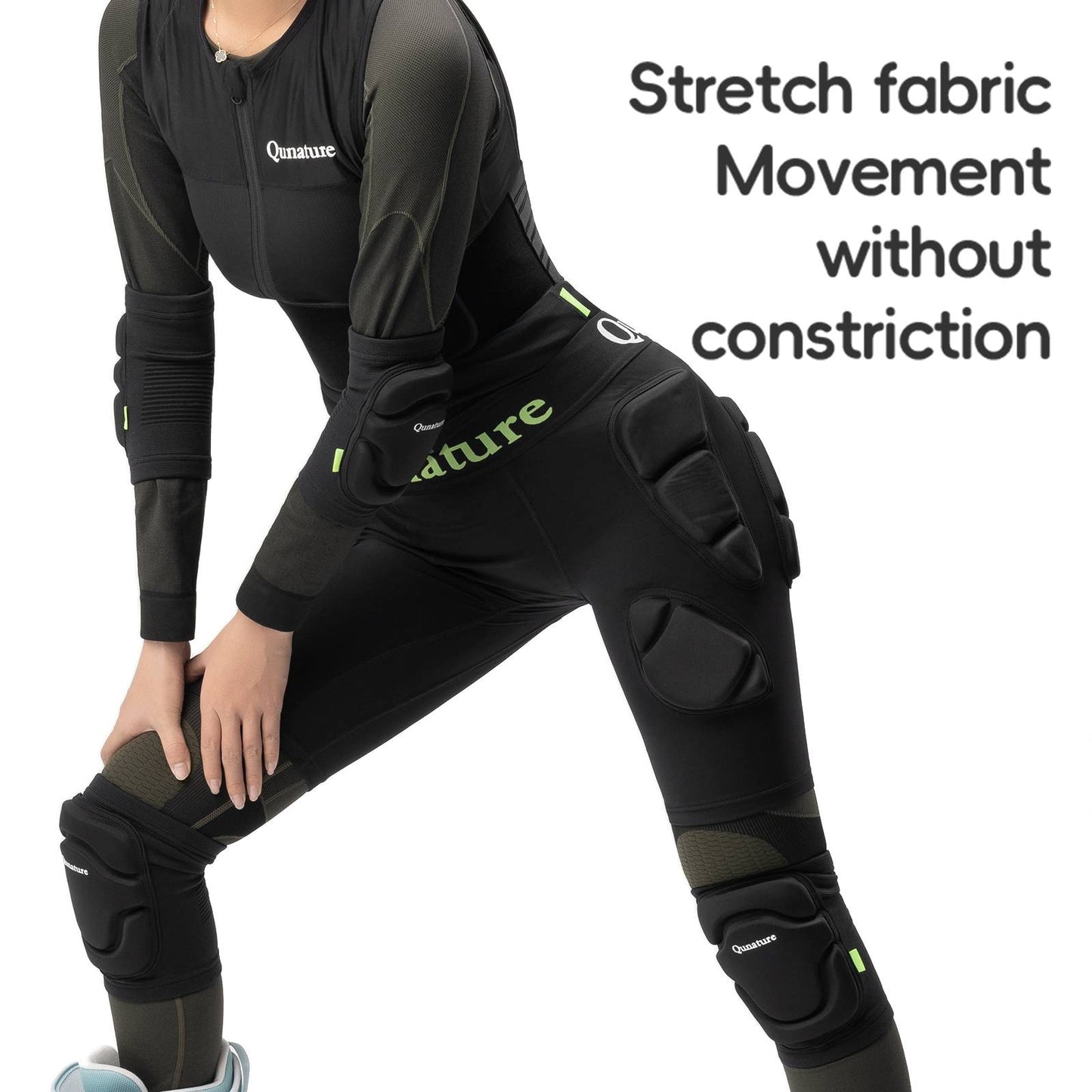 Qunature 3D H邦ftpolster Protektorenhose EVA Crash-Pad