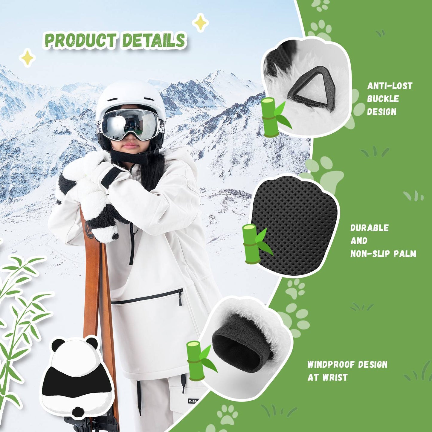 Kinder Winddichte Skihandschuhe
