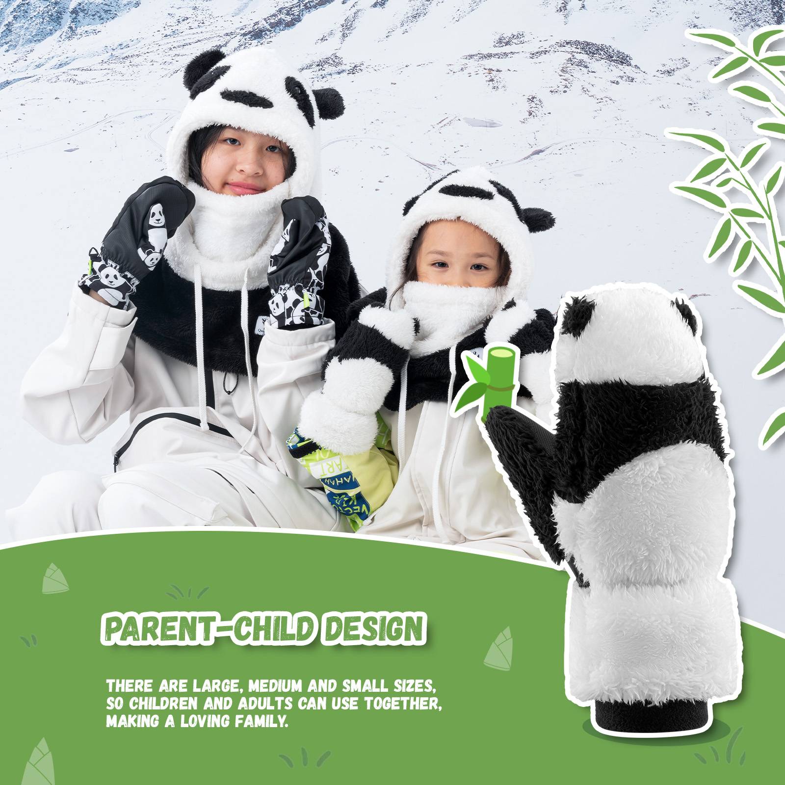Qunature Kinder Winddichte Skihandschuhe
