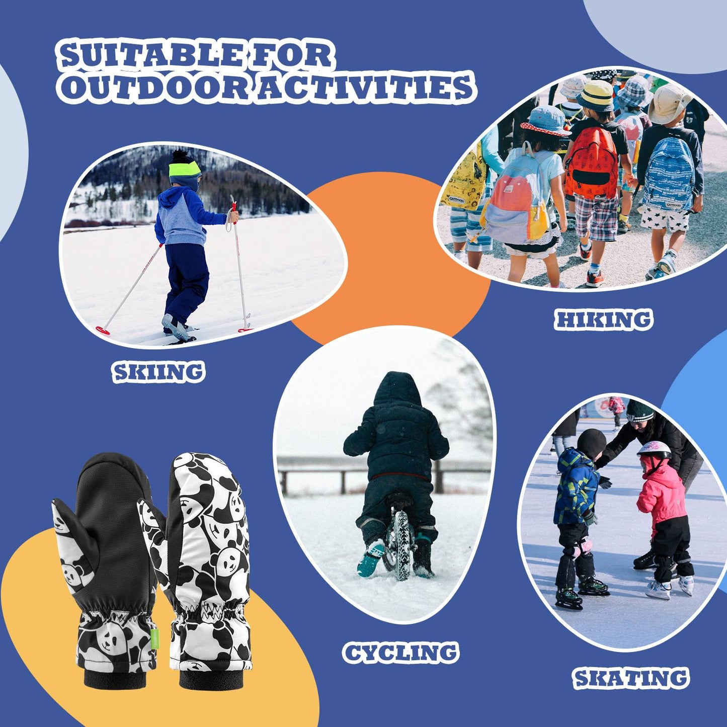 Kinder Winddichte Skihandschuhe