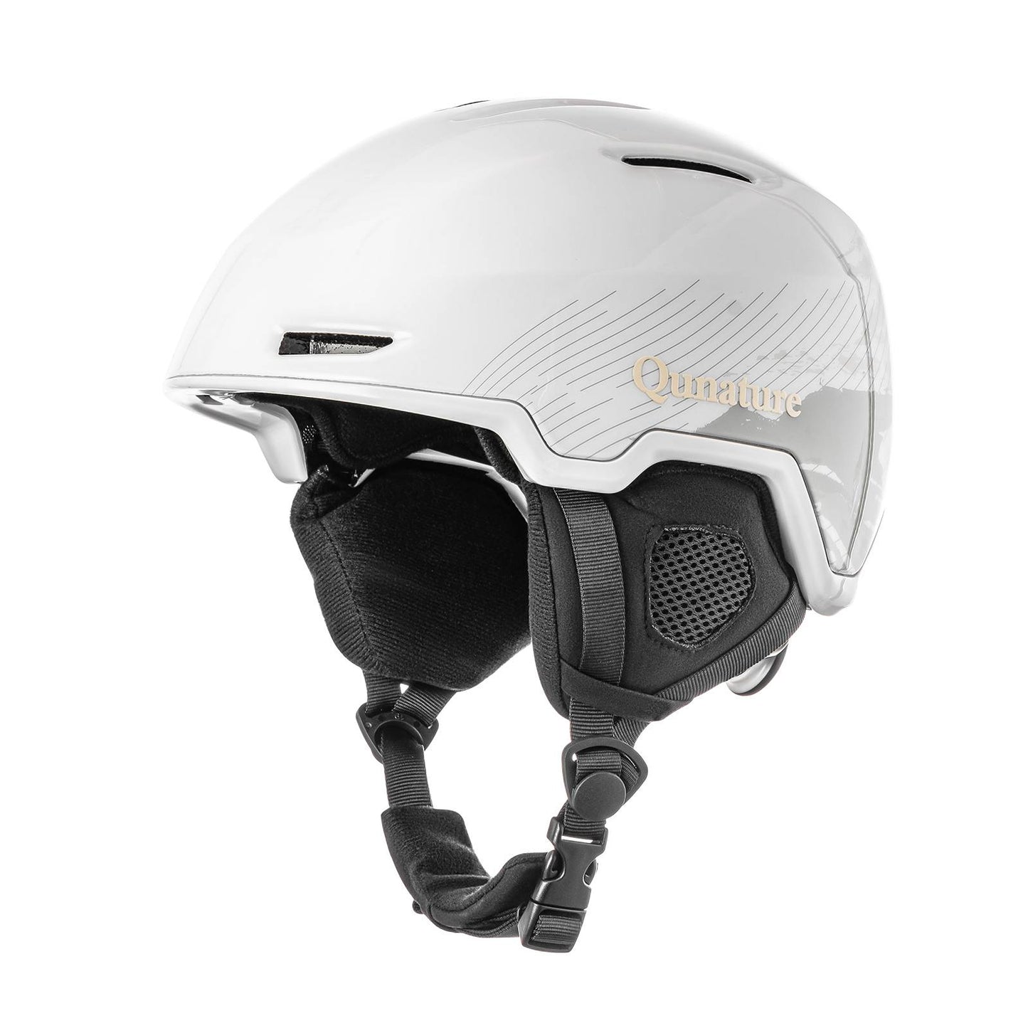 Qunature Ski-/Snowboardhelm mit Ohrensch邦tzer #Color_Wei?