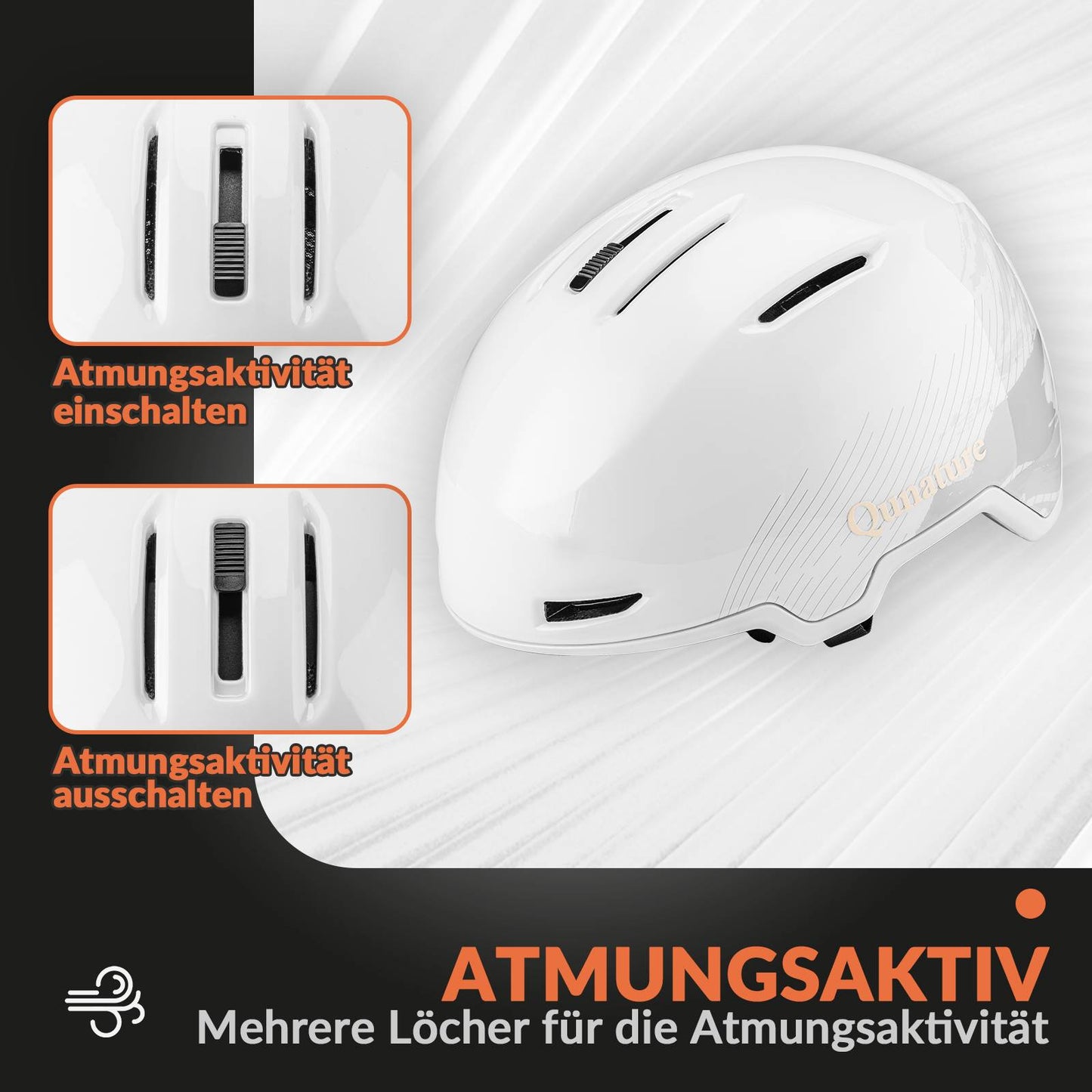 Qunature Ski-/Snowboardhelm mit Ohrensch邦tzer #Color_Wei?