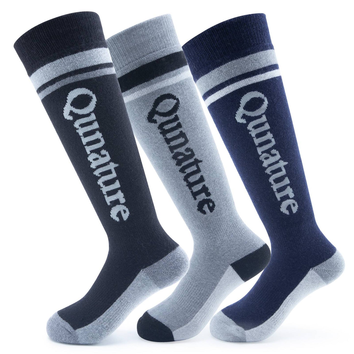 Qunature Thermo Skisocken Merino Kindern Atmungsaktiv