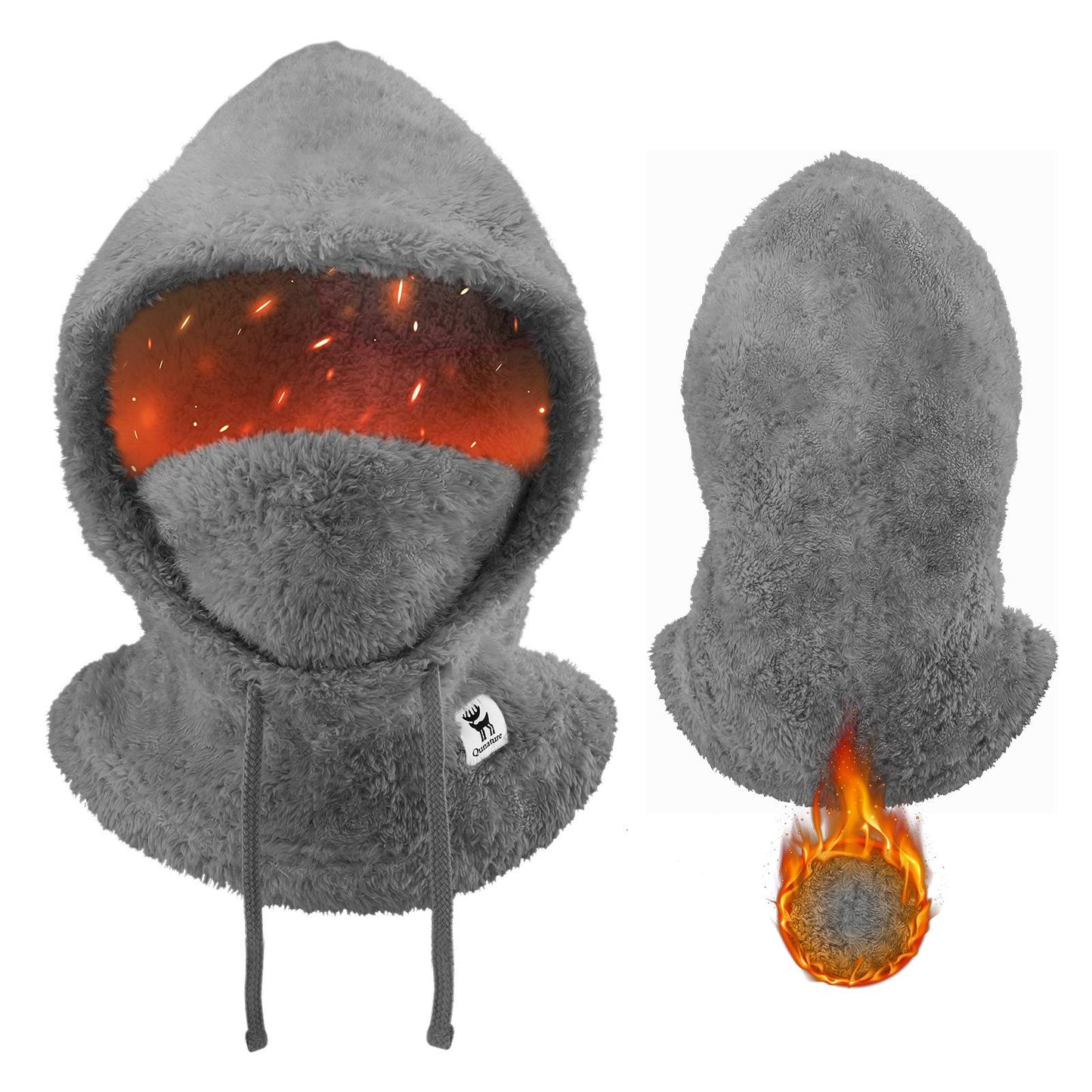 Qunature Thermo Sturmhaube Winddicht Balaclava #Color_Dunkelgrau