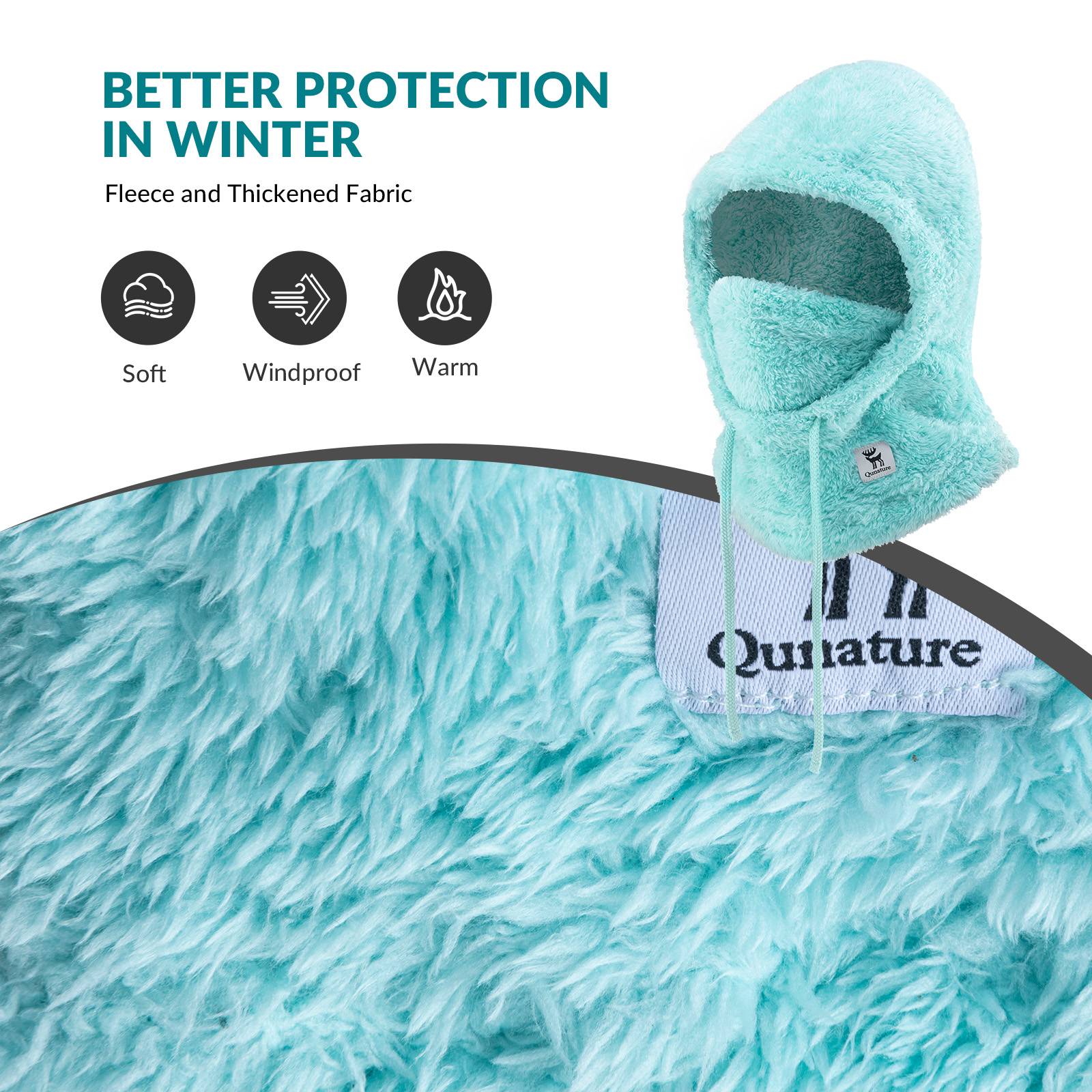 Qunature Thermo Sturmhaube Winddicht Balaclava #Color_Hellgr邦n