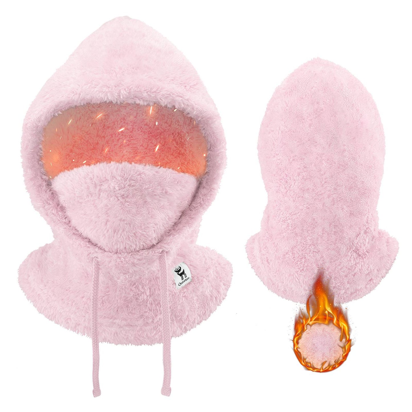 Qunature Thermo Sturmhaube Winddicht Balaclava #Color_Rosa