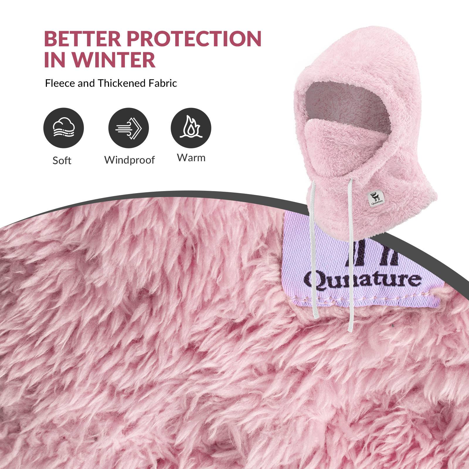 Qunature Thermo Sturmhaube Winddicht Balaclava #Color_Rosa