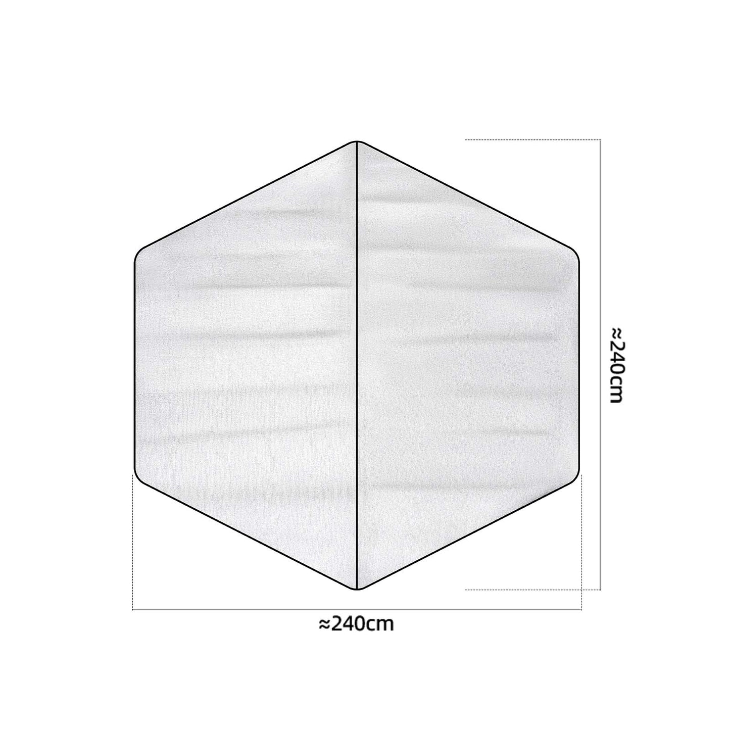 Qunature Tragbare Outdoor Sechseckige Aluminium-Folie