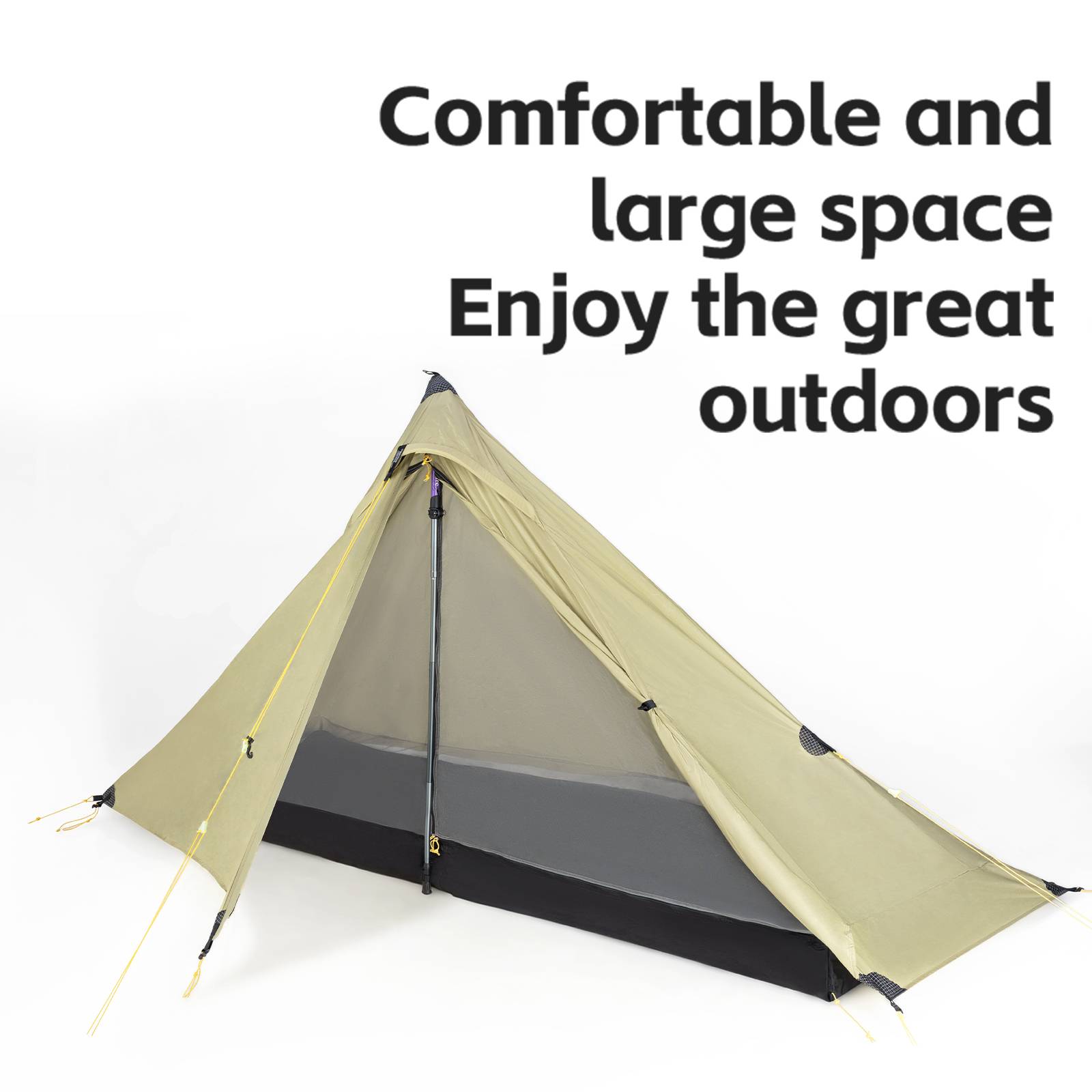 Qunature Ultraleichtes 1-Mann Trekkingzelt 230x180 cm