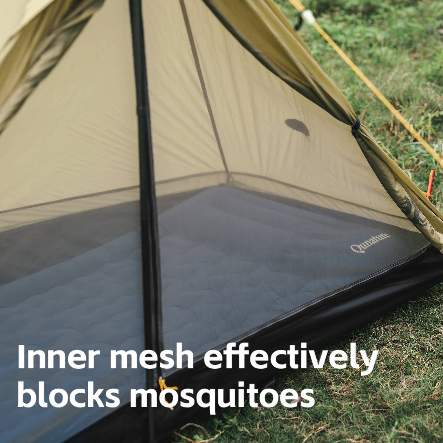 Qunature Ultraleichtes 1-Mann Trekkingzelt 230x180 cm
