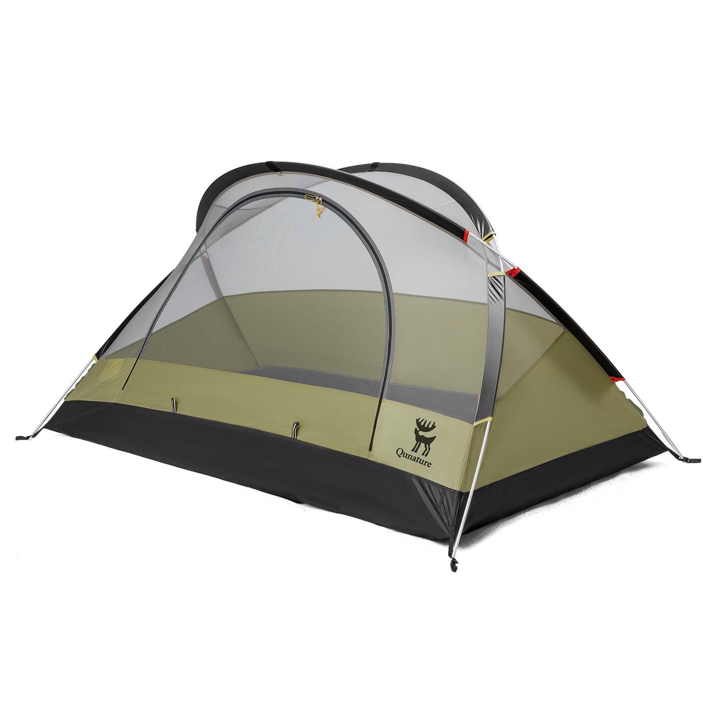 Qunature Wasserdichtes 2-Personen Rucksackzelt mit X-Struktur #Color_Olivgr邦n