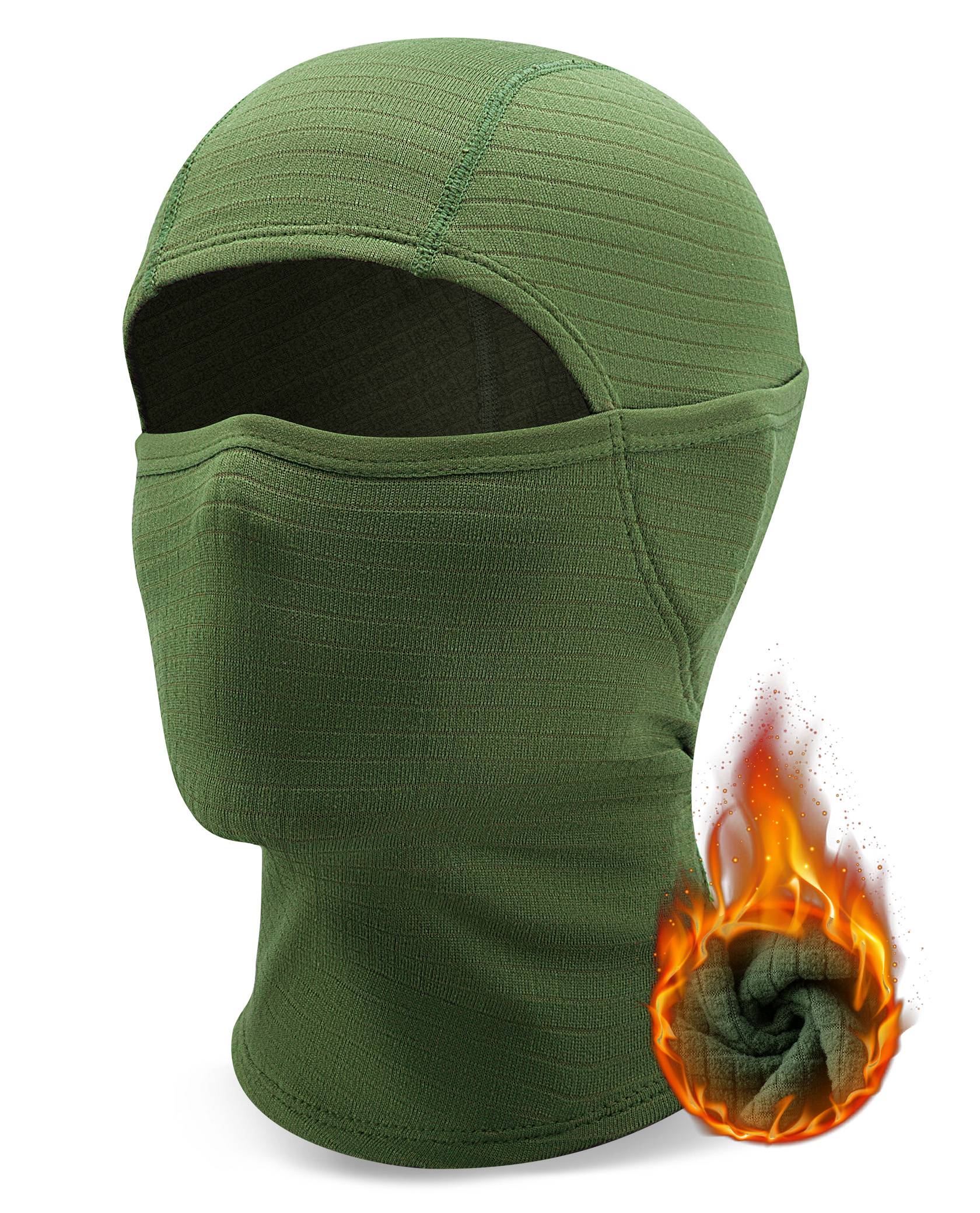 Qunature Winddichte Sturmhaube Herbst Winter Balaclava #Color_Milit?rgr邦n