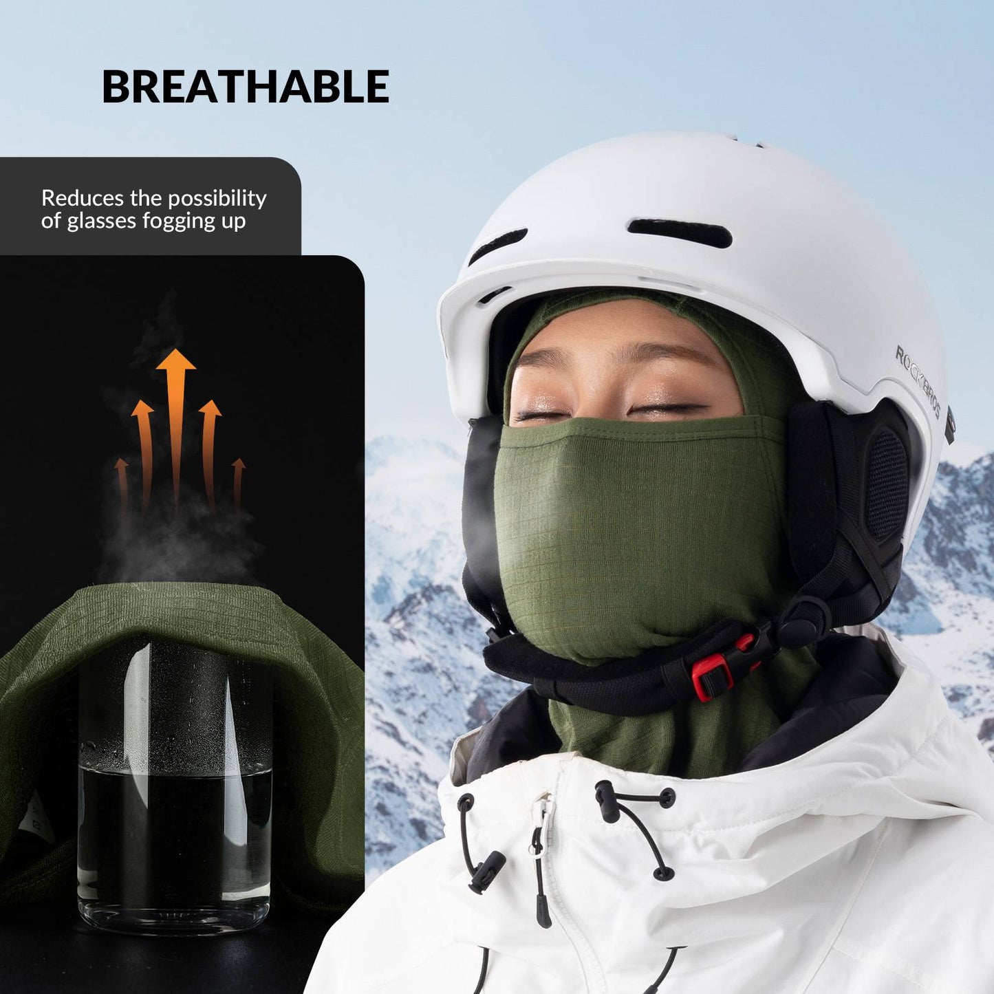 Qunature Winddichte Sturmhaube Herbst Winter Balaclava #Color_Milit?rgr邦n