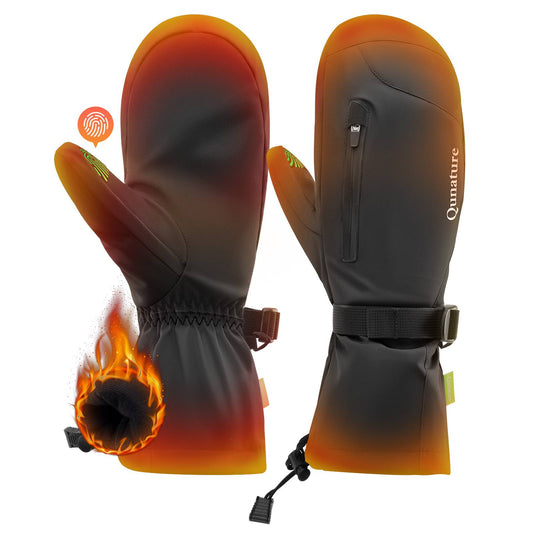 Qunature Winter Skihandschuhe f邦r Herren & Damen #Color_Schwarz