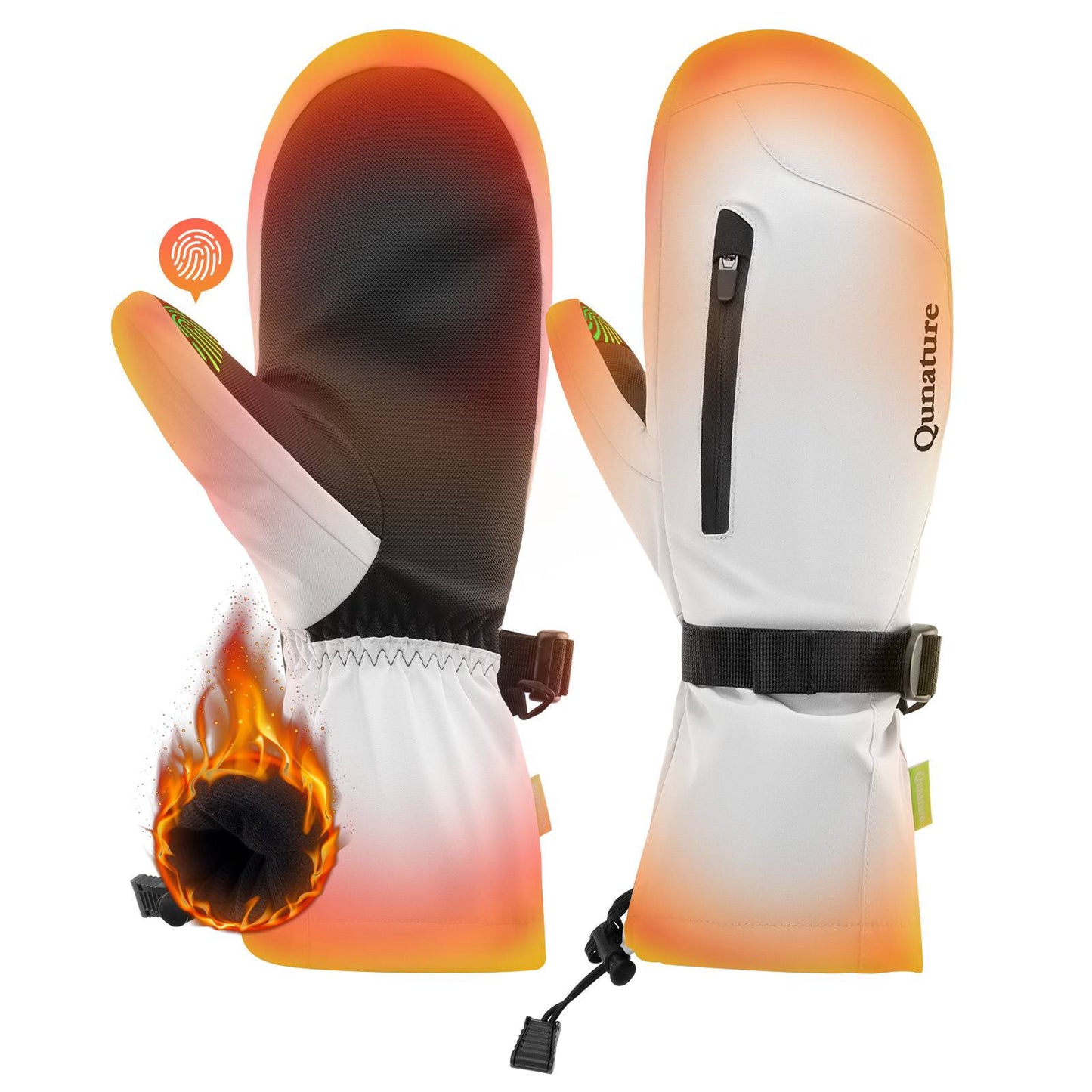Qunature Winter Skihandschuhe f邦r Herren & Damen #Color_Wei?