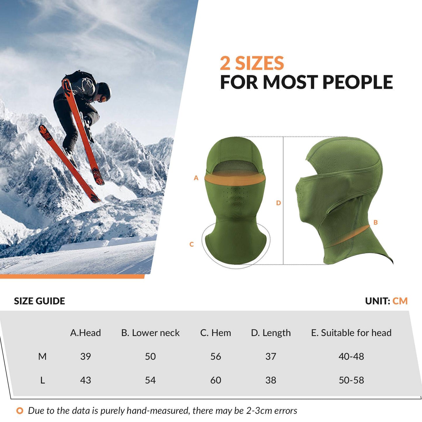 Qunature Winter Sturmhaube & Halsw?rmer #Color_Milit?rgr邦n