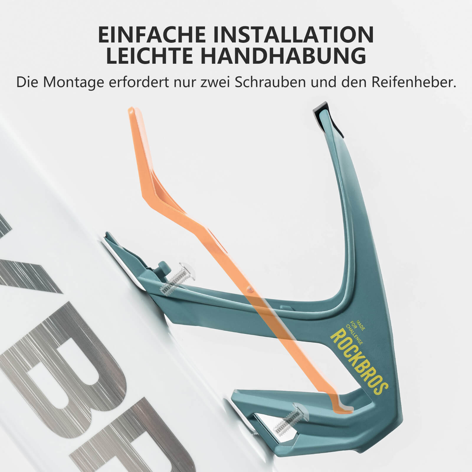 ROAD TO SKY 2-in-1 Fahrrad Flaschenhalter mit Reifenheber Leicht