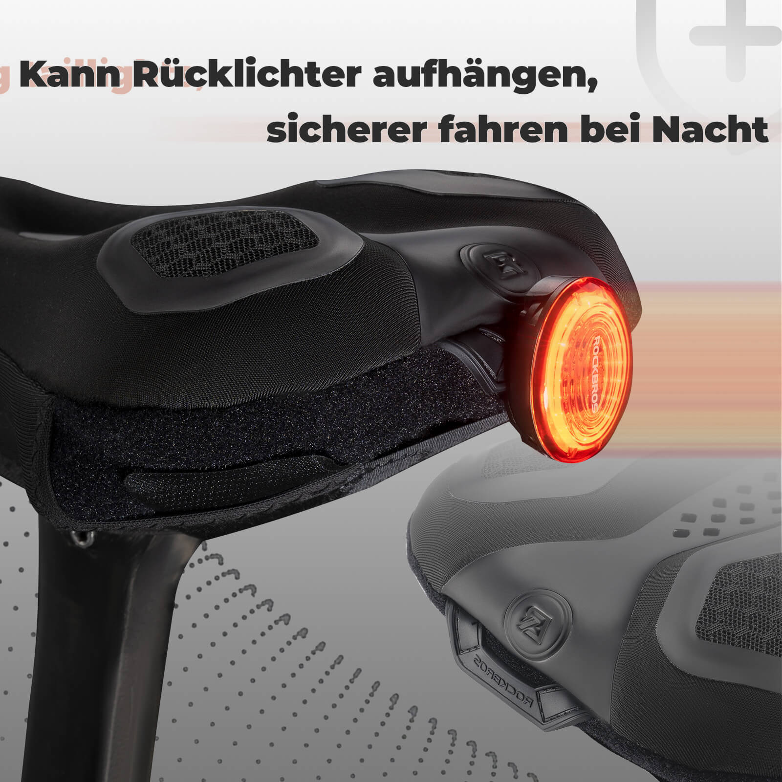 ROCKBROS Fahrrad Sattelbezug Wasserdicht Fahrradsattel Überzug Atmungsaktiv
