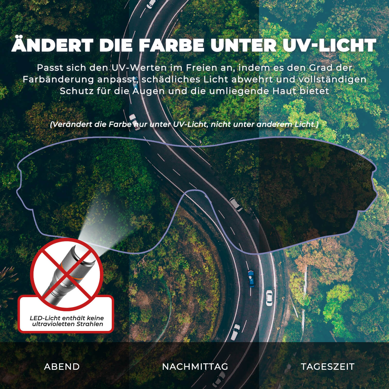 ROCKBROS Fahrradbrille Photochromatisch für Damen und Herren