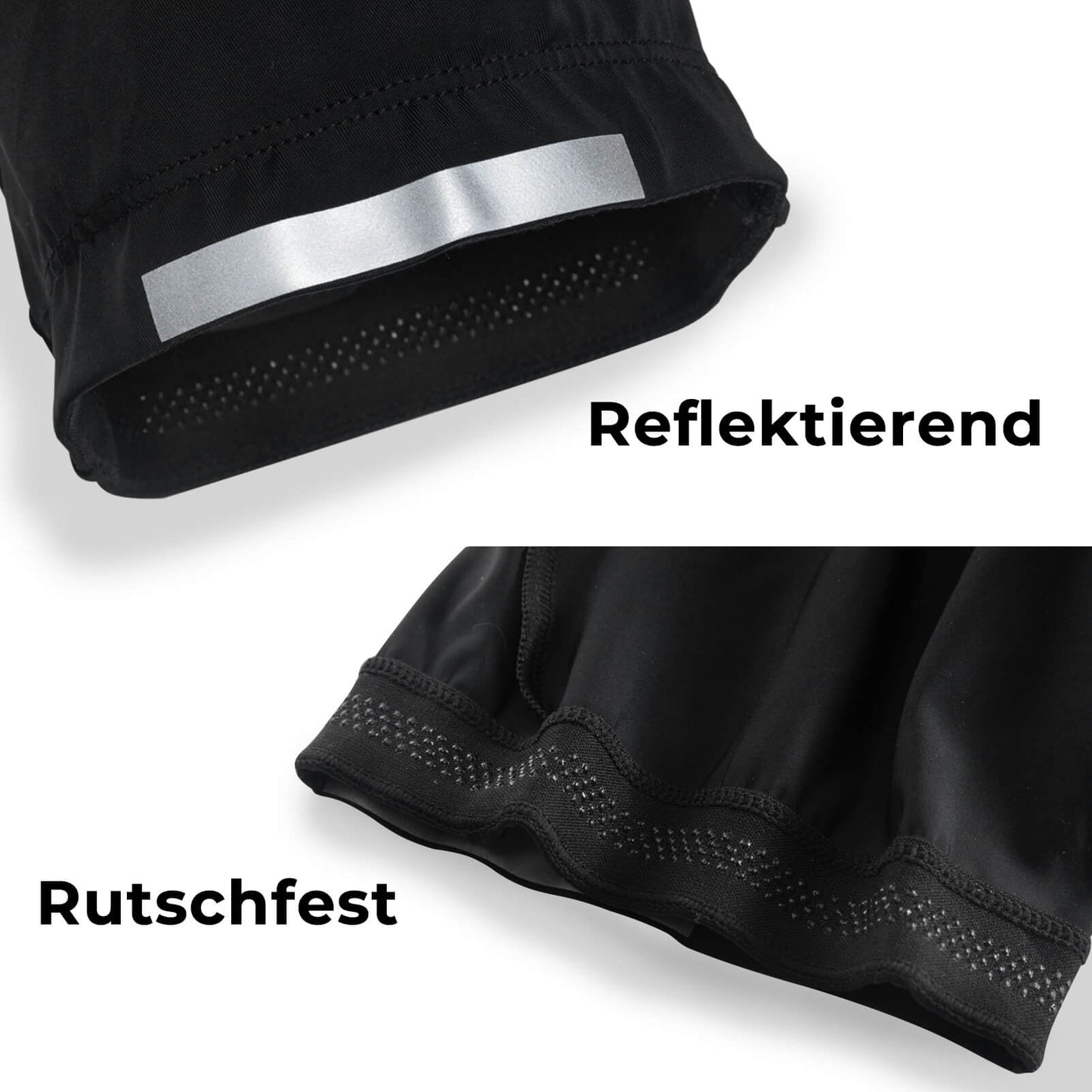 ROCKBROS Fahrradhose mit 3D-Polster Atmungsaktiv Elastisch Reflektierend