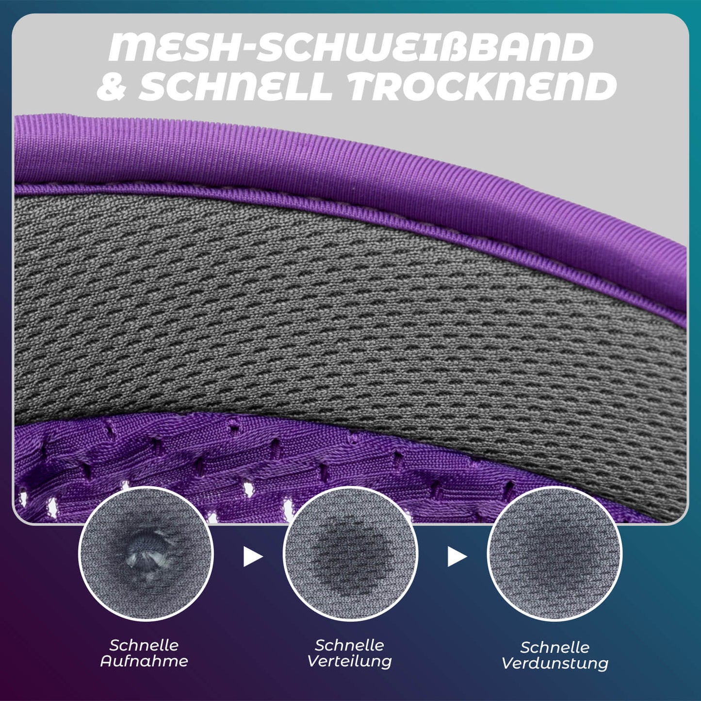 ROCKBROS Fahrradkappe Atmungsaktive Mütze UV-Schutz Sommer Unisex für Outdoor Sports Radfahren Laufen-Violett
