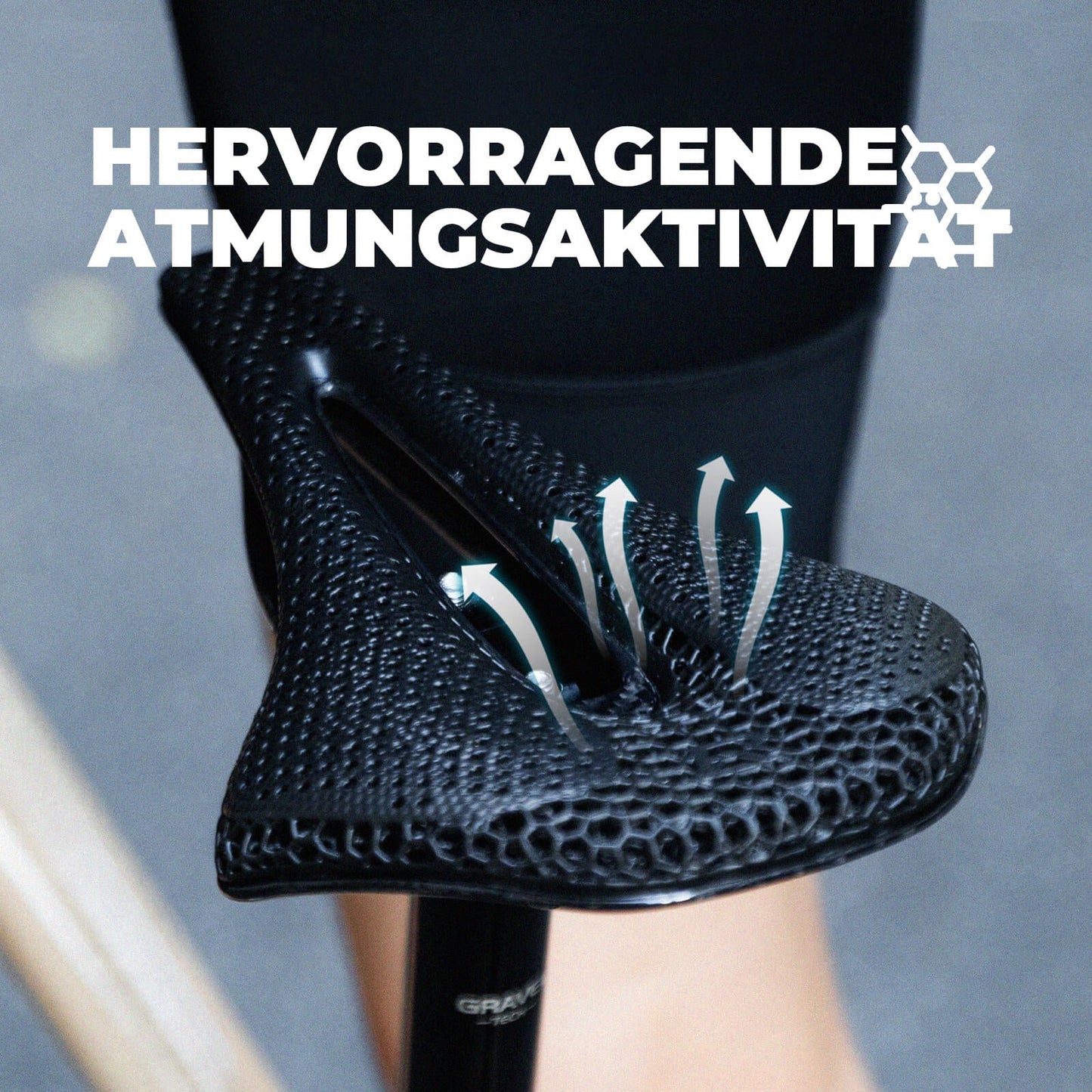 ROCKBROS Fahrradsattel 3D-gedruckter Carbon Fahrradsitz Ergonomisch Leicht