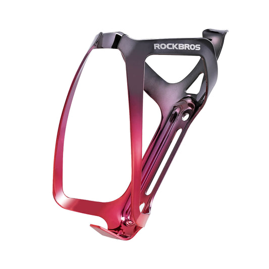 ROCKBROS Flaschenhalter Fahrrad Getränkehalter Leichtgewicht 30g-Schwarz Rot