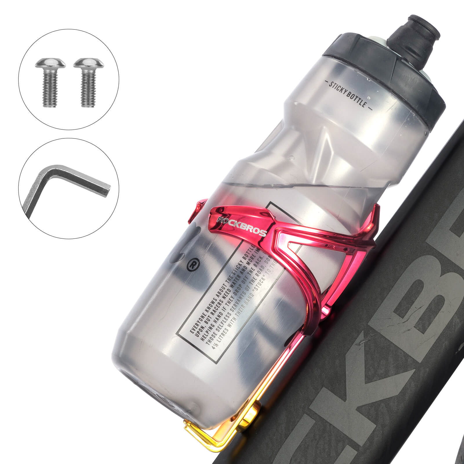 ROCKBROS_Flaschenhalter_Fahrrad_Getrankehalter_Leichtgewicht_fur_MTB_Rennrad-Rot_2