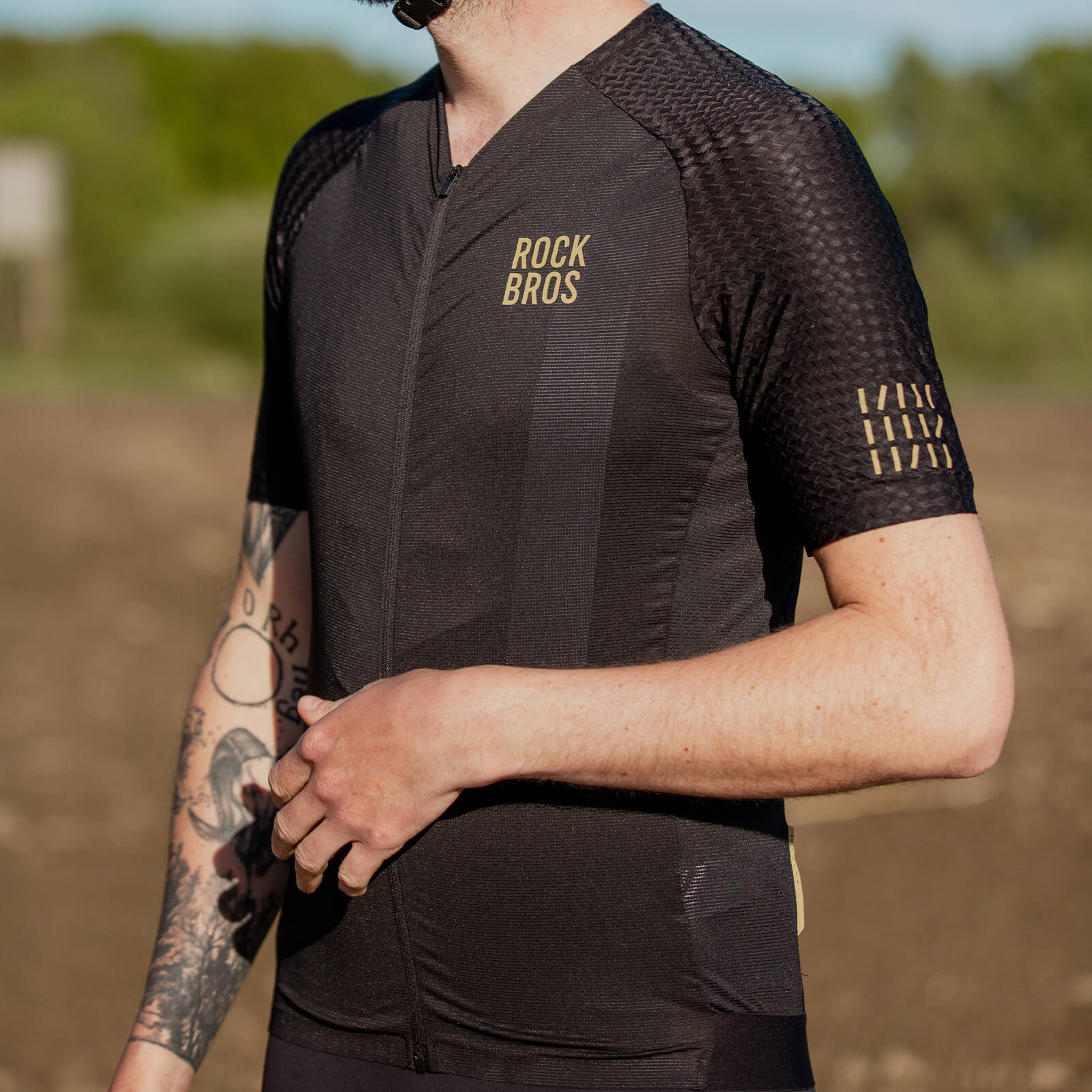 ROCKBROS Herren Kurzarm Hochleistungs-Radtrikot Jersey für MTB & Rennrad