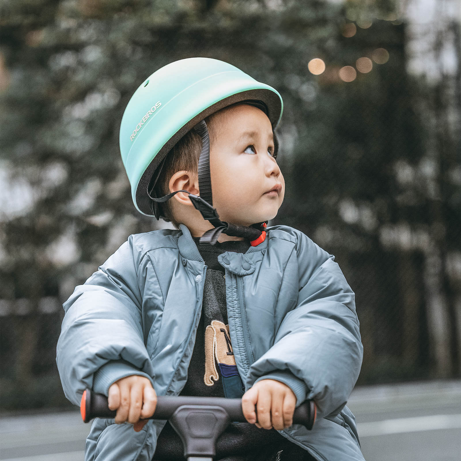 ROCKBROS Kinderhelm Fahrradhelm 48-52cm 2-5 Jahre für Scooter Fahrrad-Blau