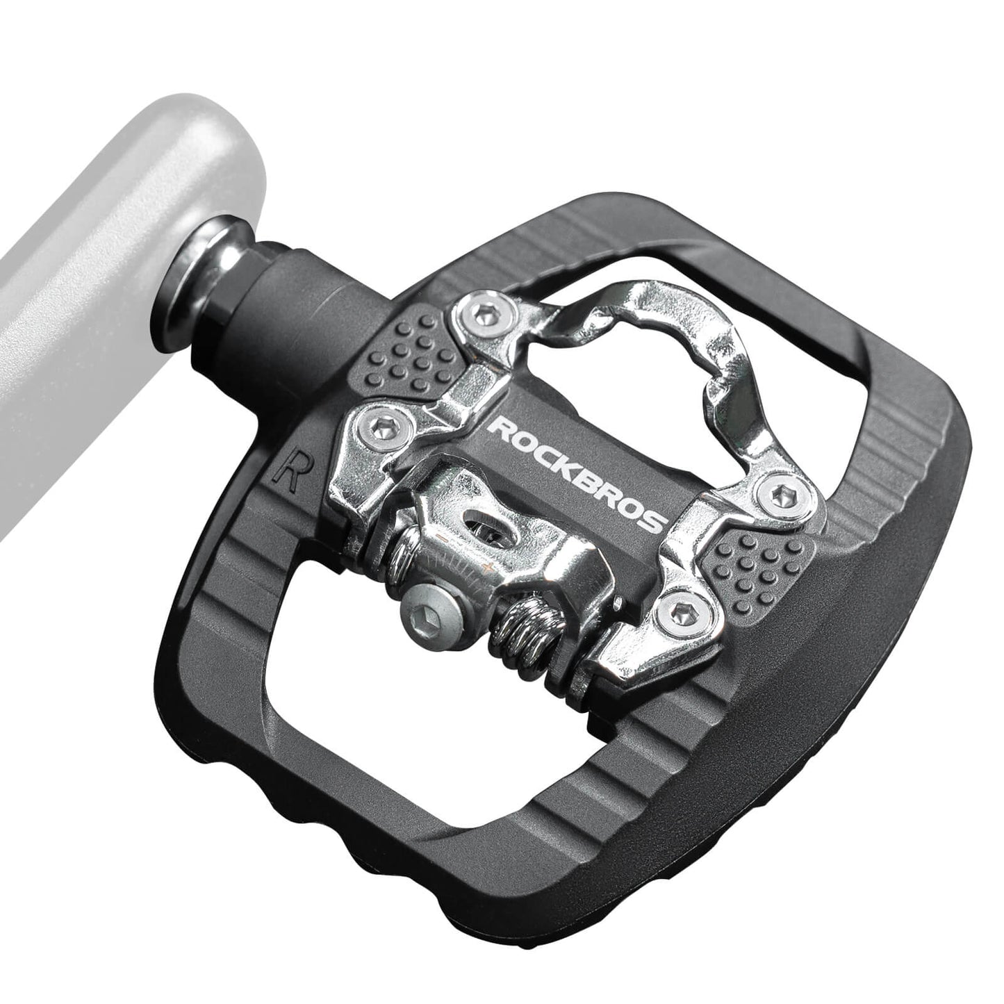 ROCKBROS SPD-Klickpedale &amp; Plattformpedale 2-in-1 – Rutschfest, Leicht, mit Cleats-Set – 9/16" Pedale für MTB, Gravel &amp; Rennrad