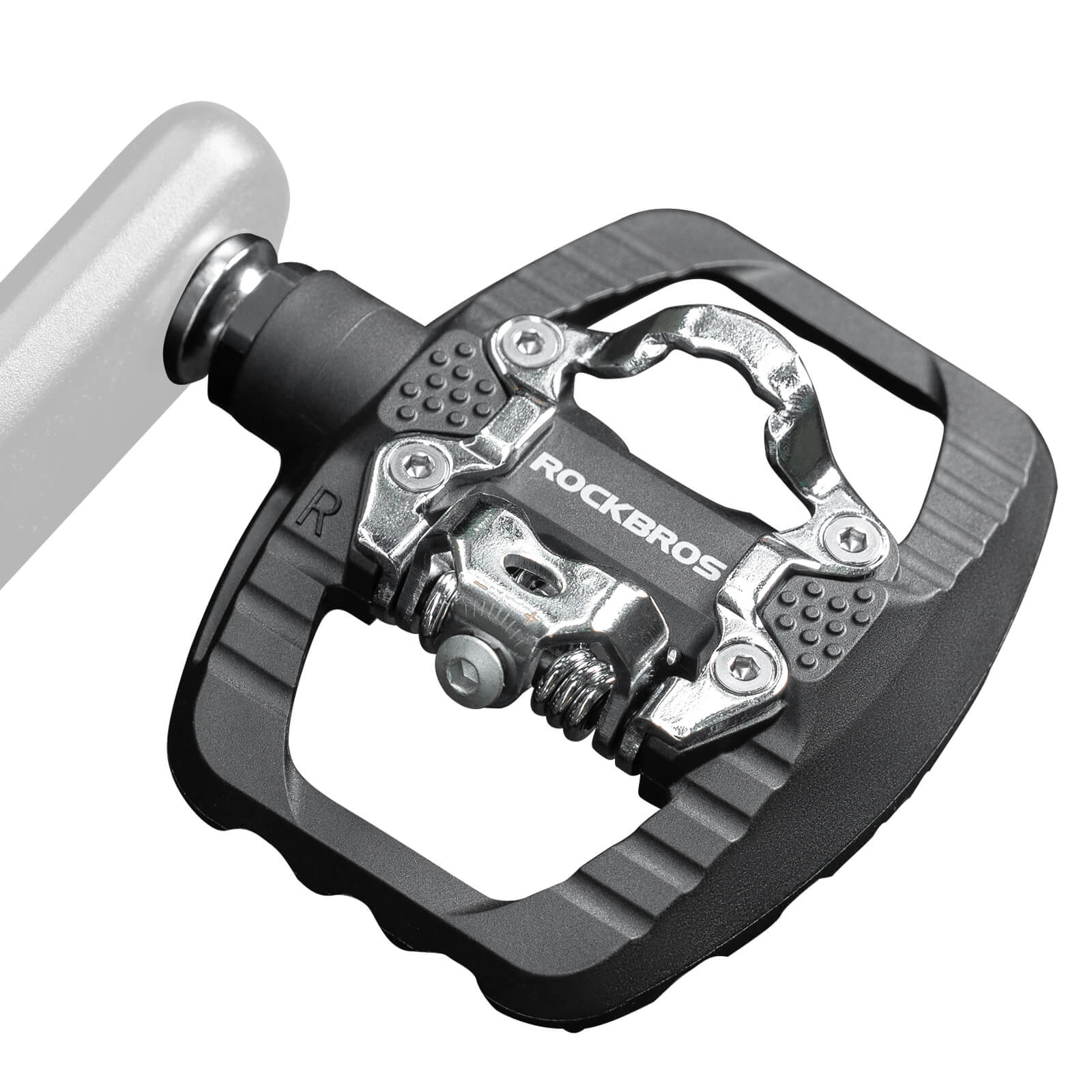 ROCKBROS SPD-Klickpedale &amp; Plattformpedale 2-in-1 – Rutschfest, Leicht, mit Cleats-Set – 9/16" Pedale für MTB, Gravel &amp; Rennrad