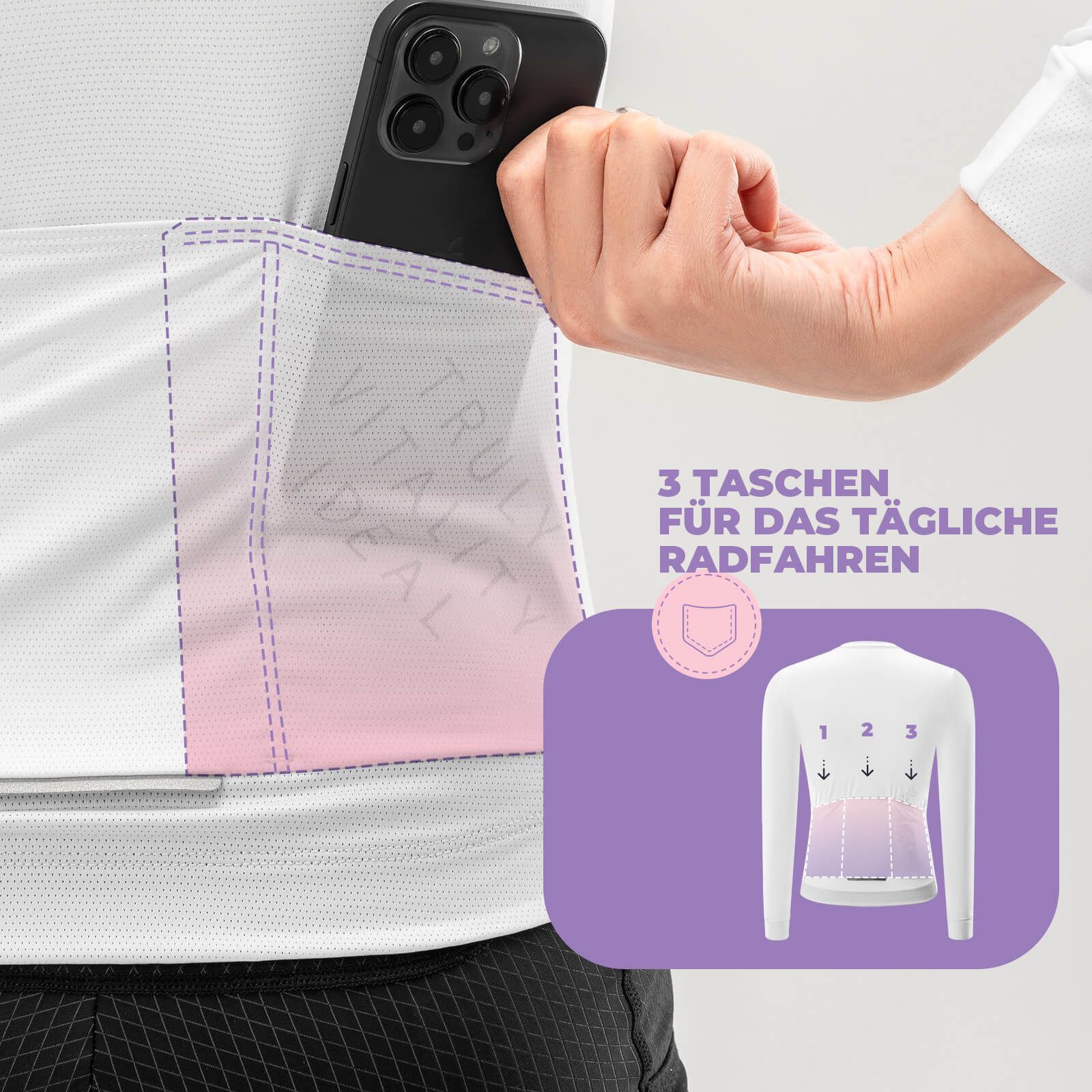ROCKBROS TVI Damen Langarm-Radtrikot  Fahrradbekleidung für MTB & Rennrad