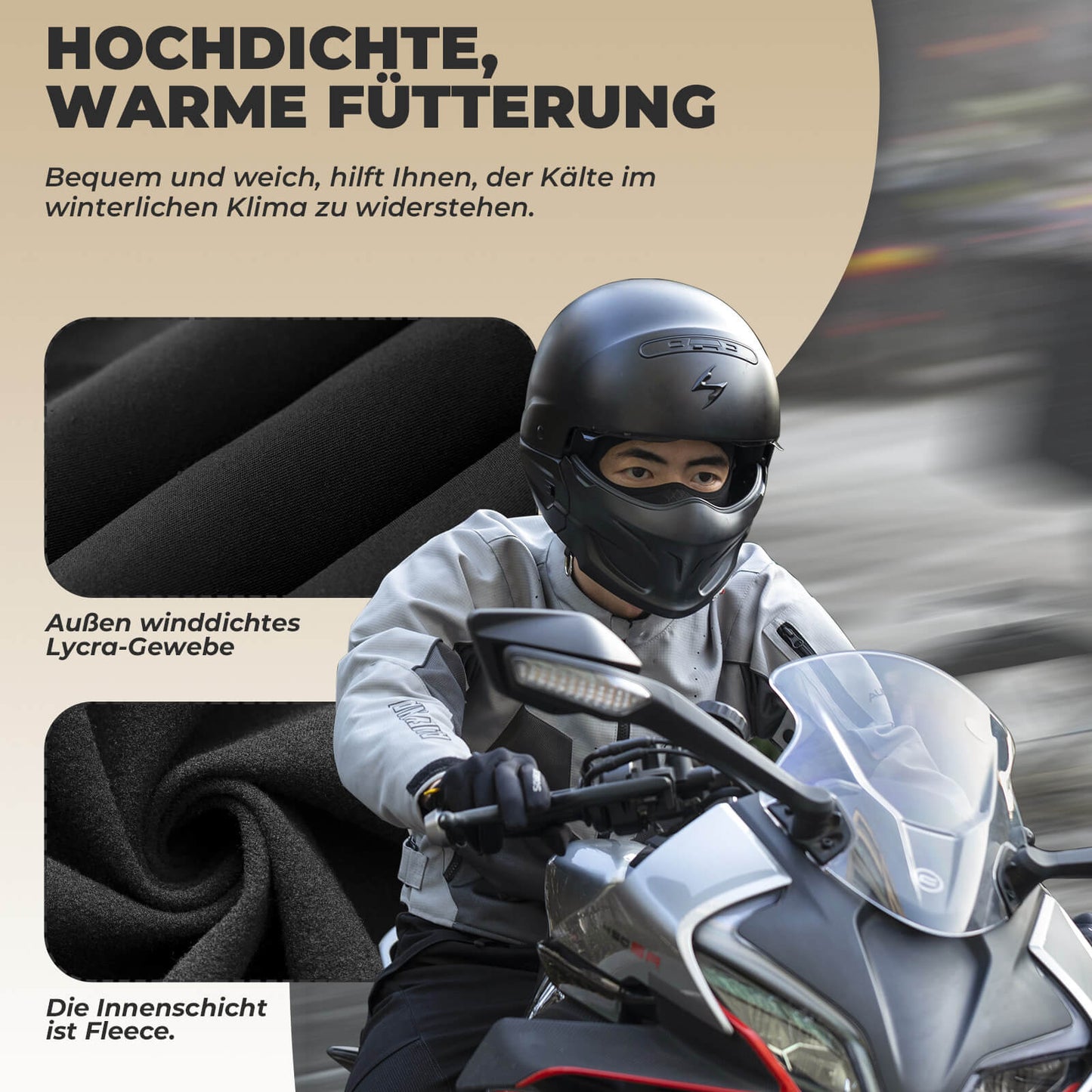 ROCKBROS Winter Balaclava Multifunktion Sturmhaube Winddicht Atmungsaktiv