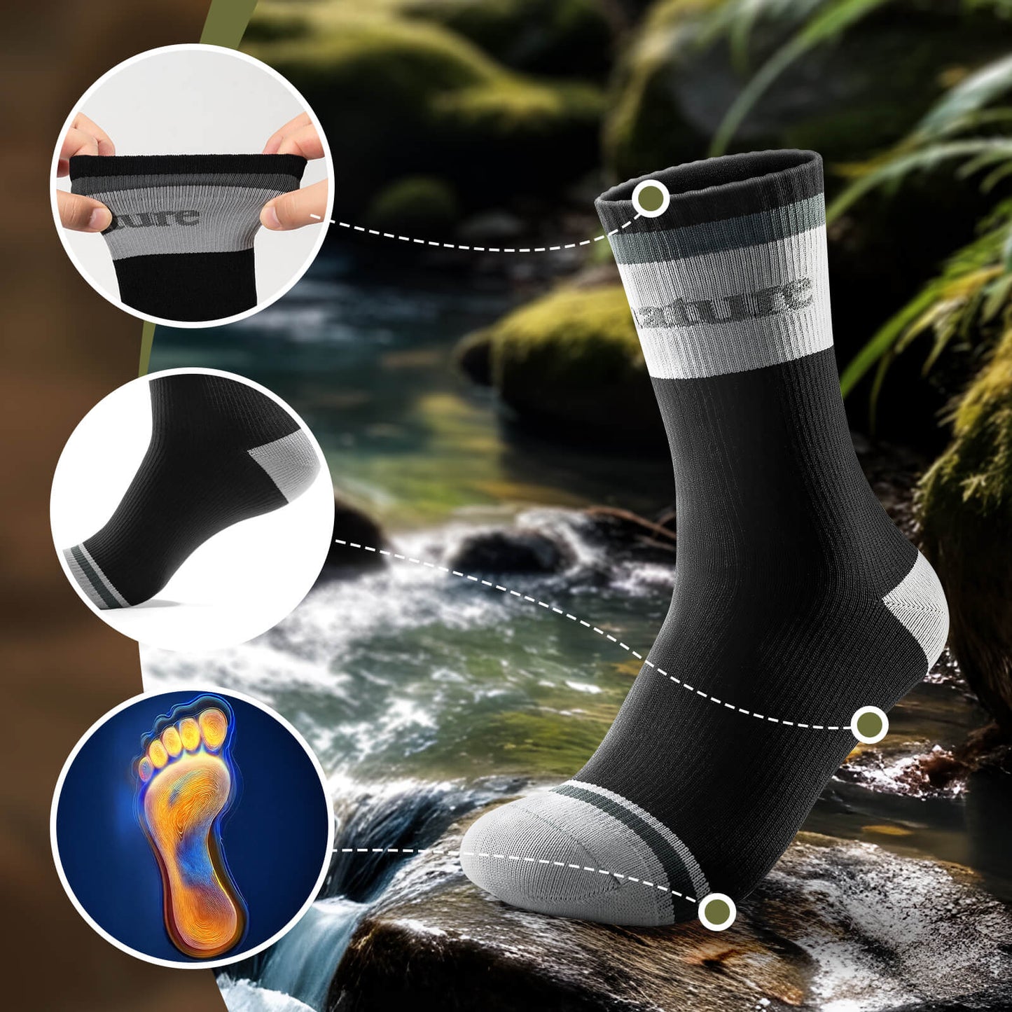 Wasserdichte Outdoor Socken