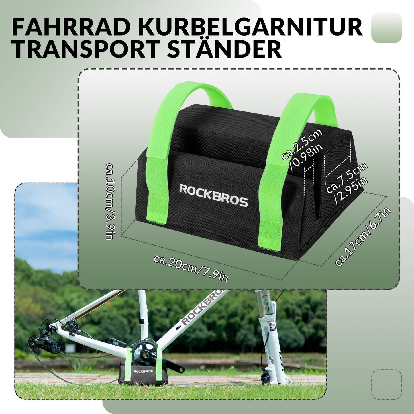ROCKBROS Fahrrad Kettenradgarnitur Schutzpolster Fahrradzubehör Universal - ROCKBROS-EU