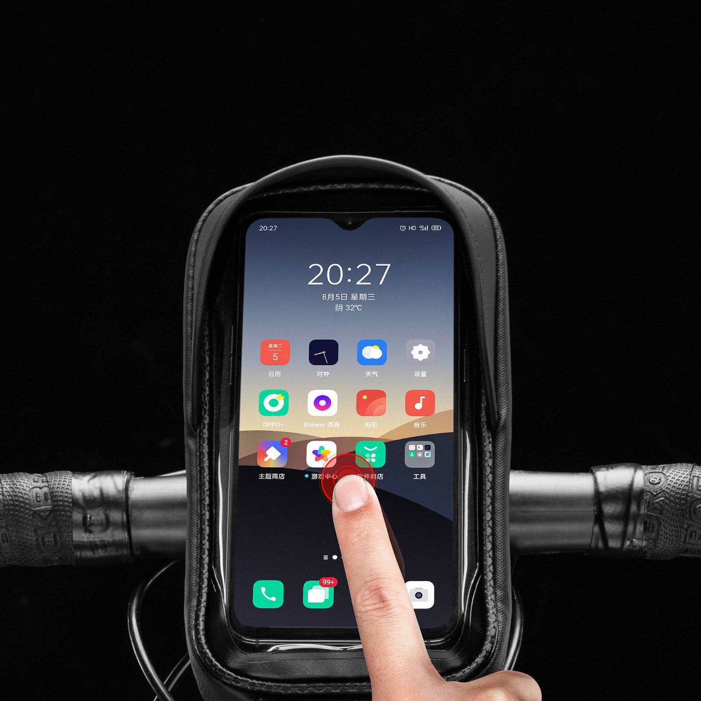 ROCKBROS Fahrrad Lenkertasche Handyhalterung mit TPU Touchscreen - ROCKBROS-EU