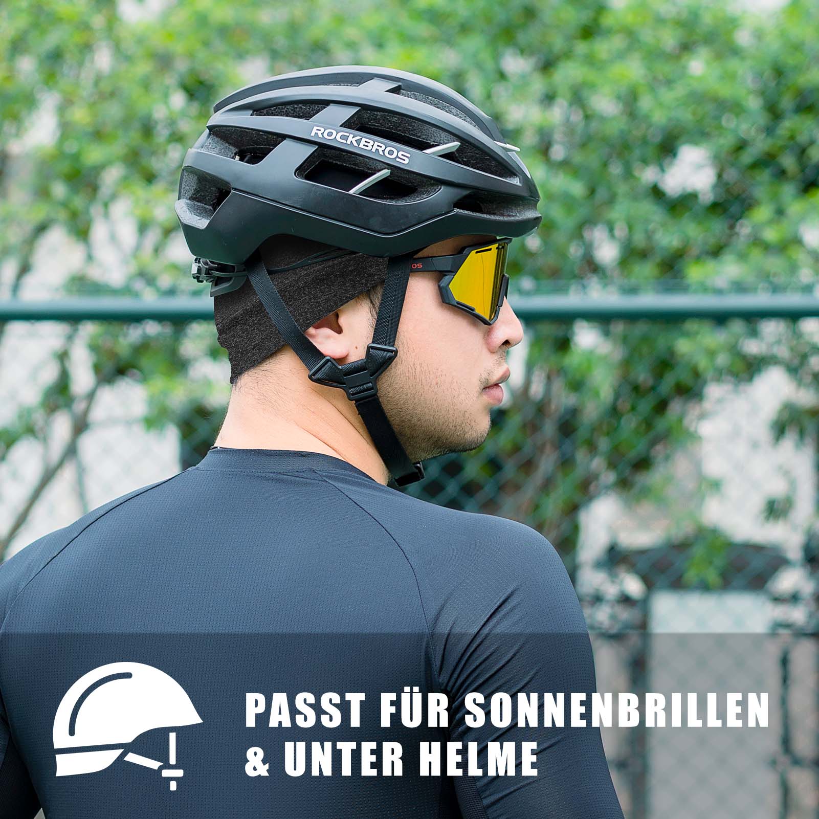 ROCKBROS Fahrrad Mütze Sommer UV Schutz Laufmütze Herren 50-64CM - ROCKBROS-EU