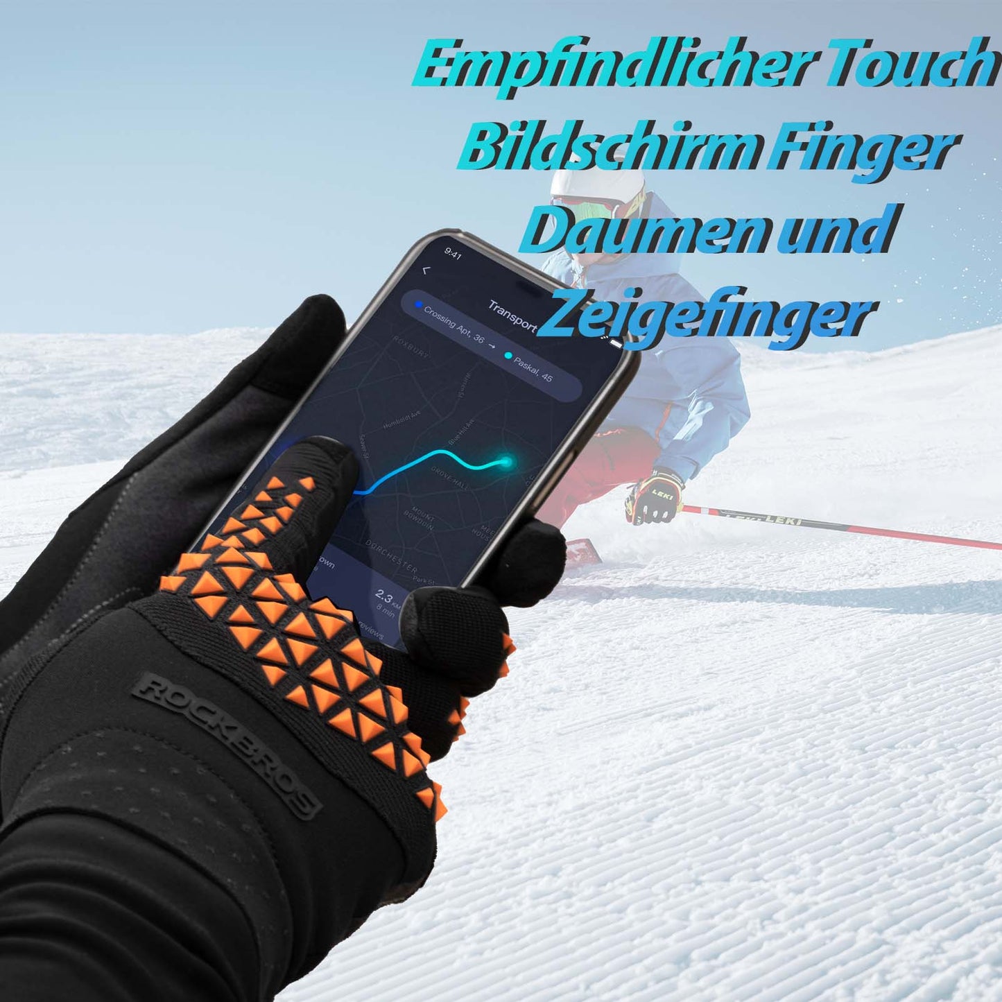 ROCKBROS Fahrradhandschuhe Winter Herren rutschfest Touchscreen - ROCKBROS-EU
