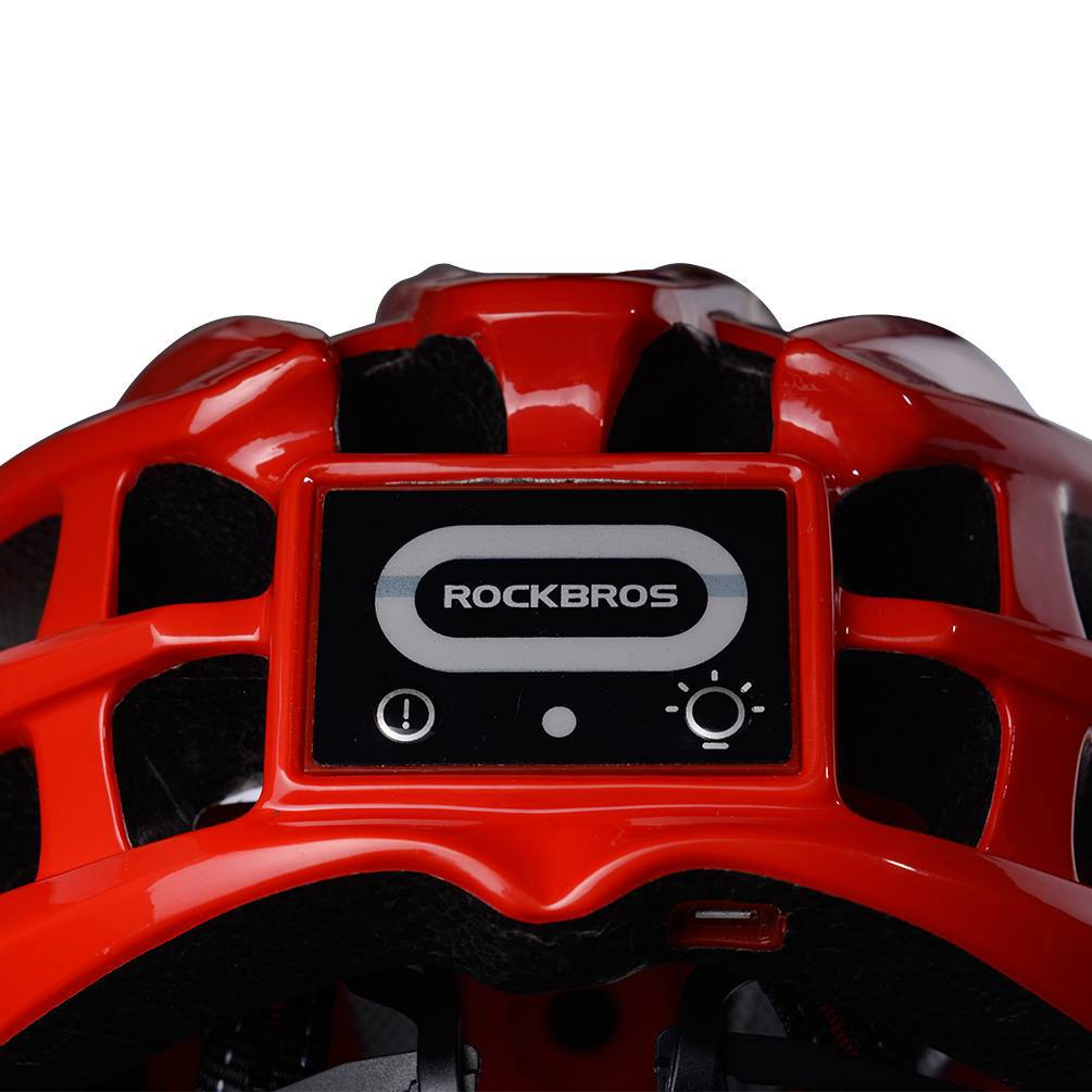 ROCKBROS Fahrradhelm mit Scheinwerfer und Sicherheitswarnleuchte - ROCKBROS-EU