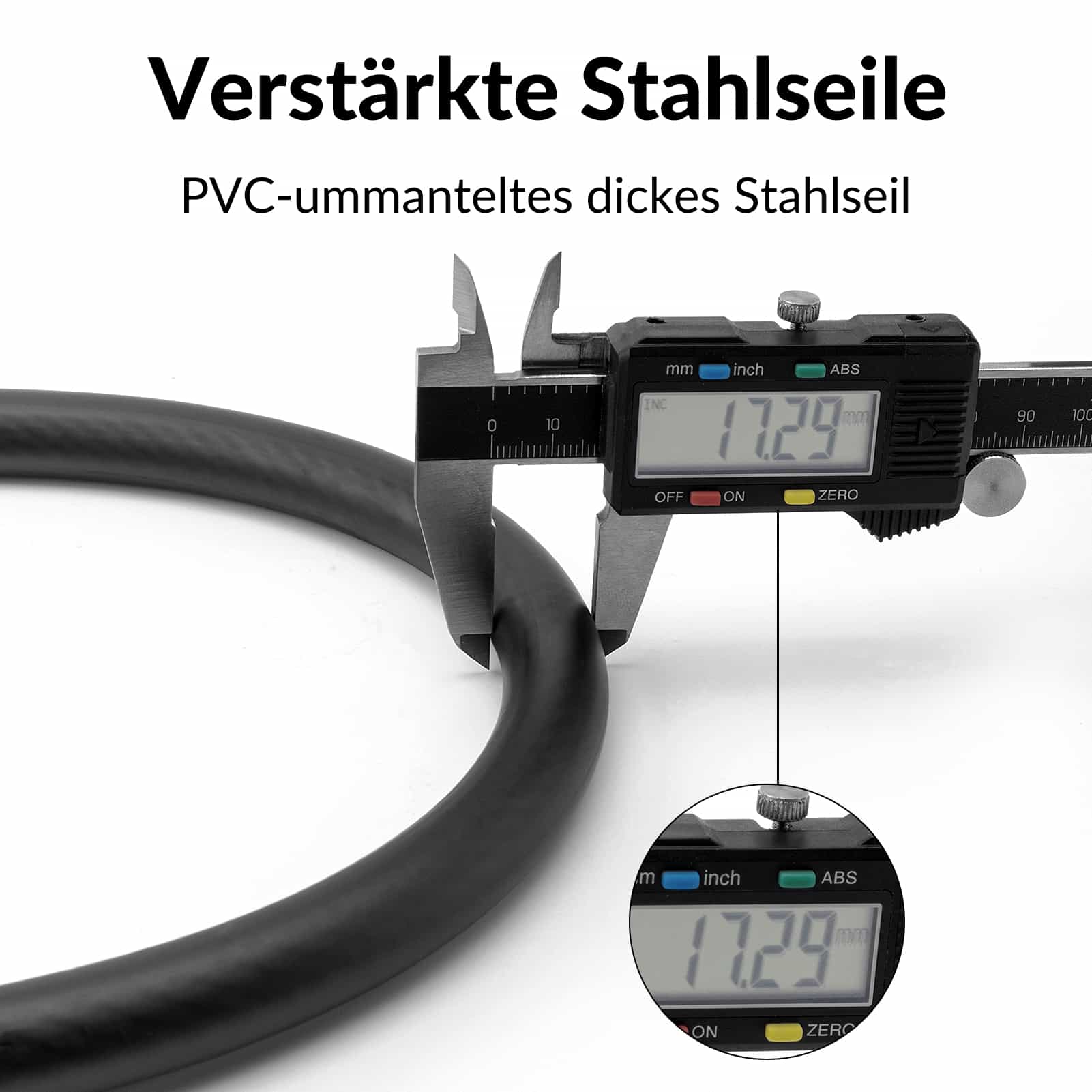 ROCKBROS Fahrradschloss Kabelschloss Zahlenschloss mit 5-stelliges Zahlencode - ROCKBROS-EU