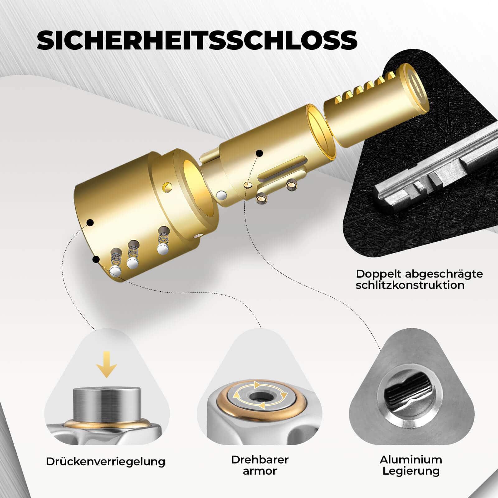 ROCKBROS Fahrradschloss Wasserdicht Sicherheitsschloss für Motorrad/Fahrrad - ROCKBROS-EU