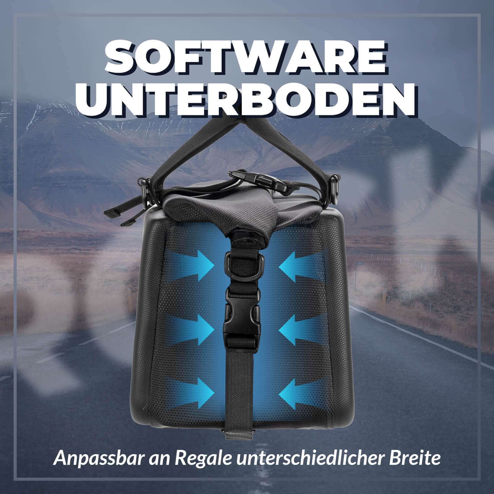 ROCKBROS Gepäckträgertasche Reflektierend Transporttasche 11,6 L mit Schultergurt - ROCKBROS-EU