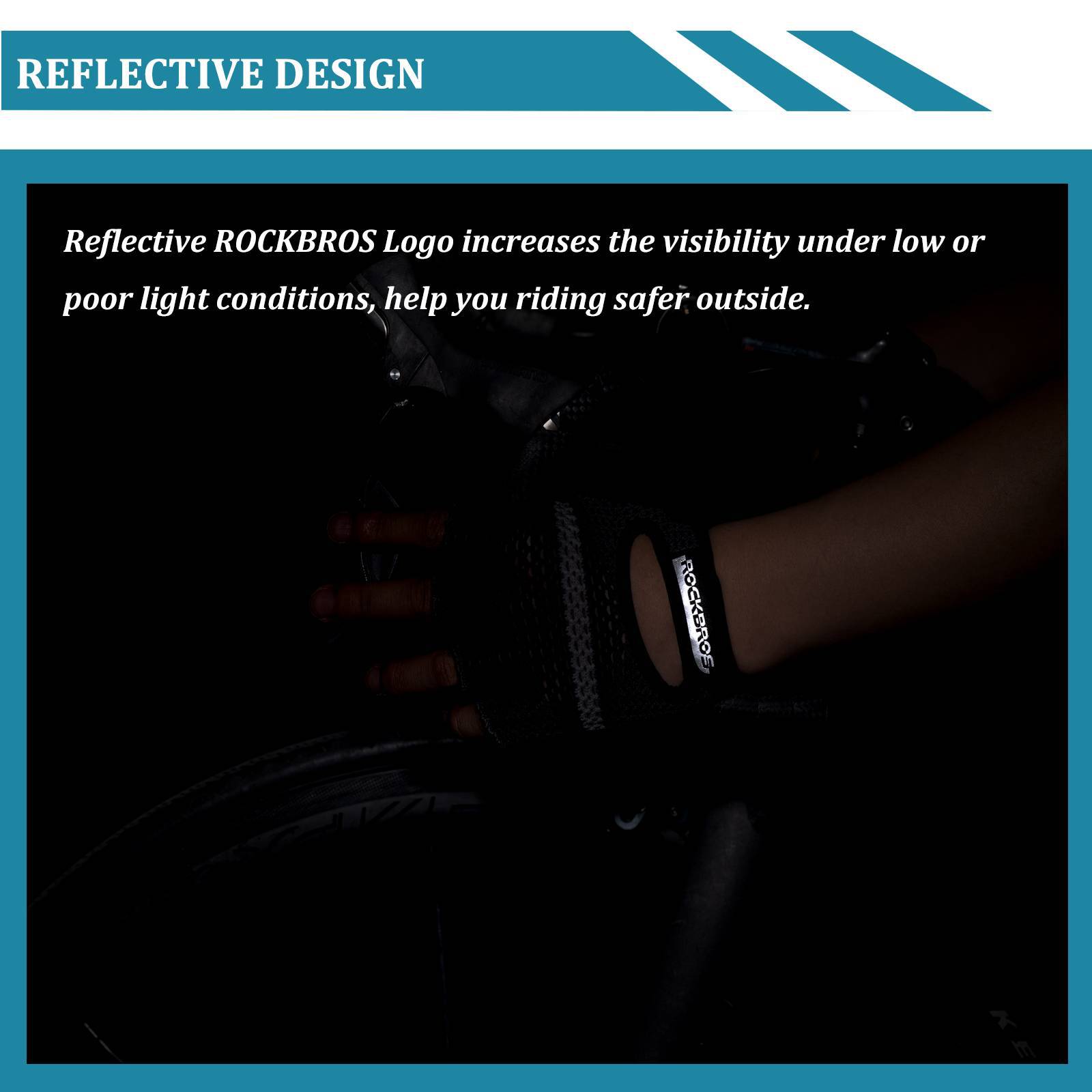 ROCKBROS Radsport Halbfingerhandschuhe Universal Trainingshandschuhe - ROCKBROS-EU
