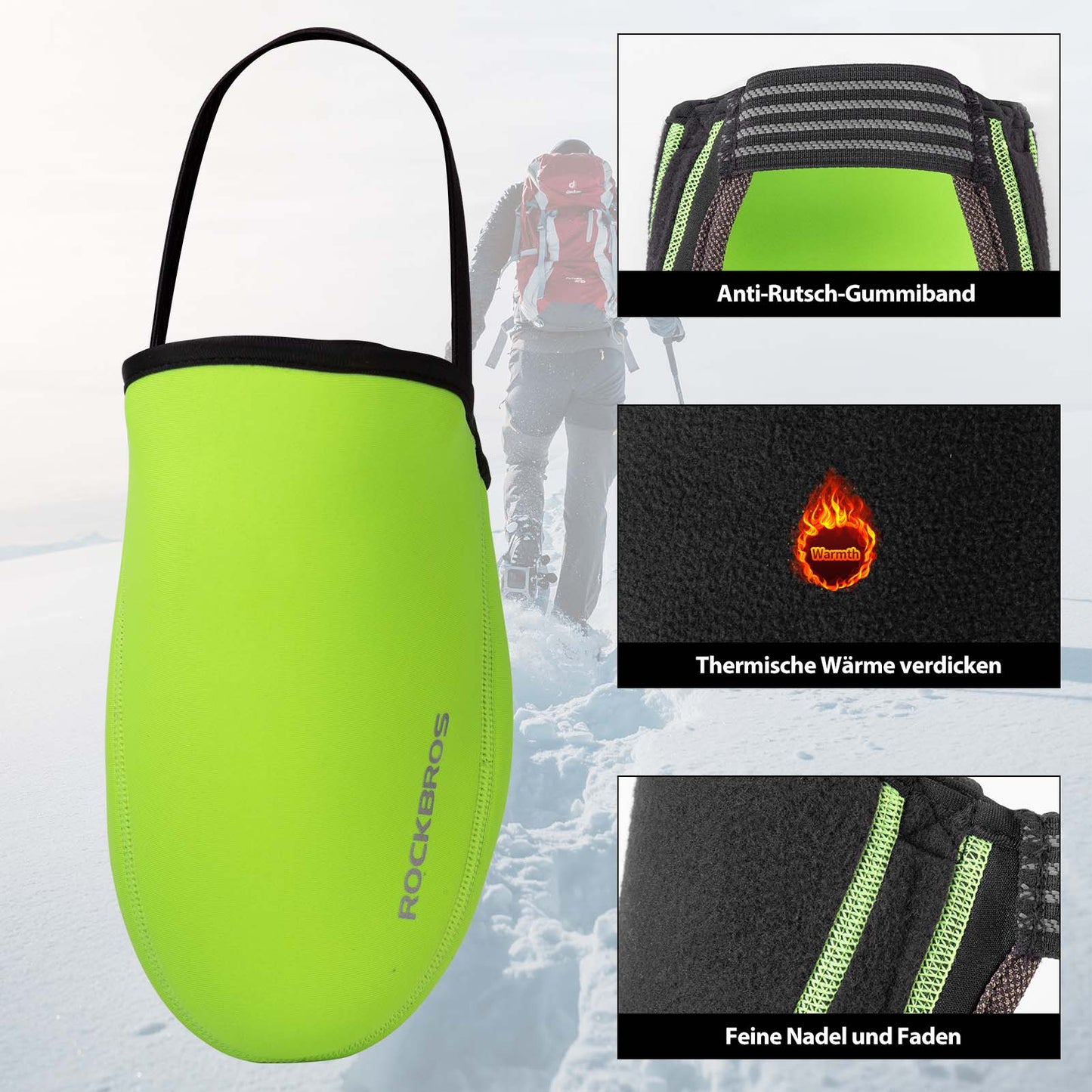 ROCKBROS Radsport Überschuhe Wasserdicht Kevlar Fahrrad Shoe Cover - ROCKBROS-EU